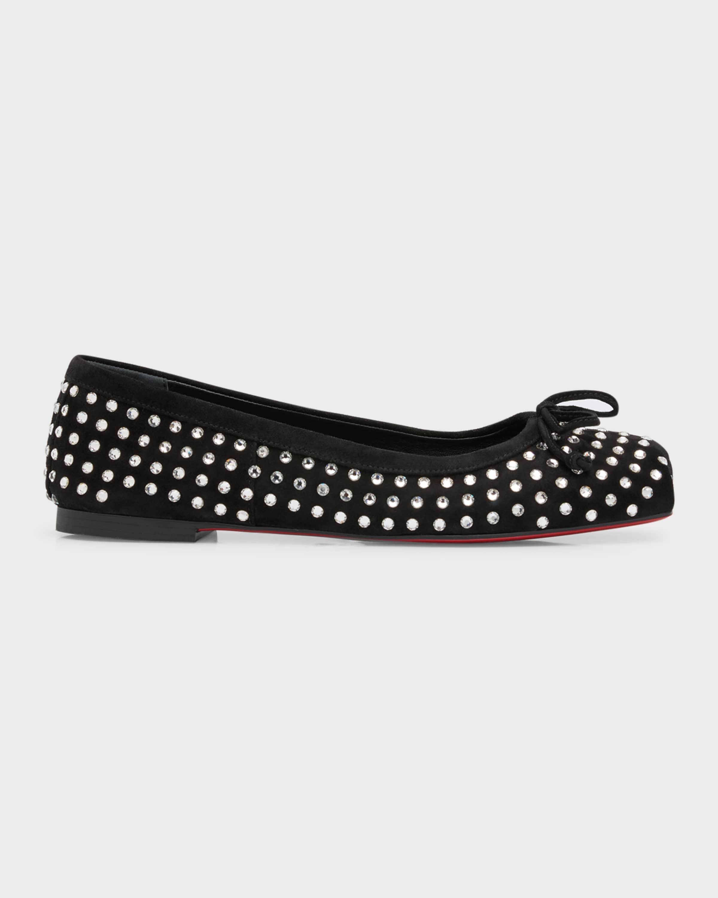 Christian Louboutin oc11z0125 Ballerina Flats in Black Size US 7 / IT 37 - 4 Thumbnail