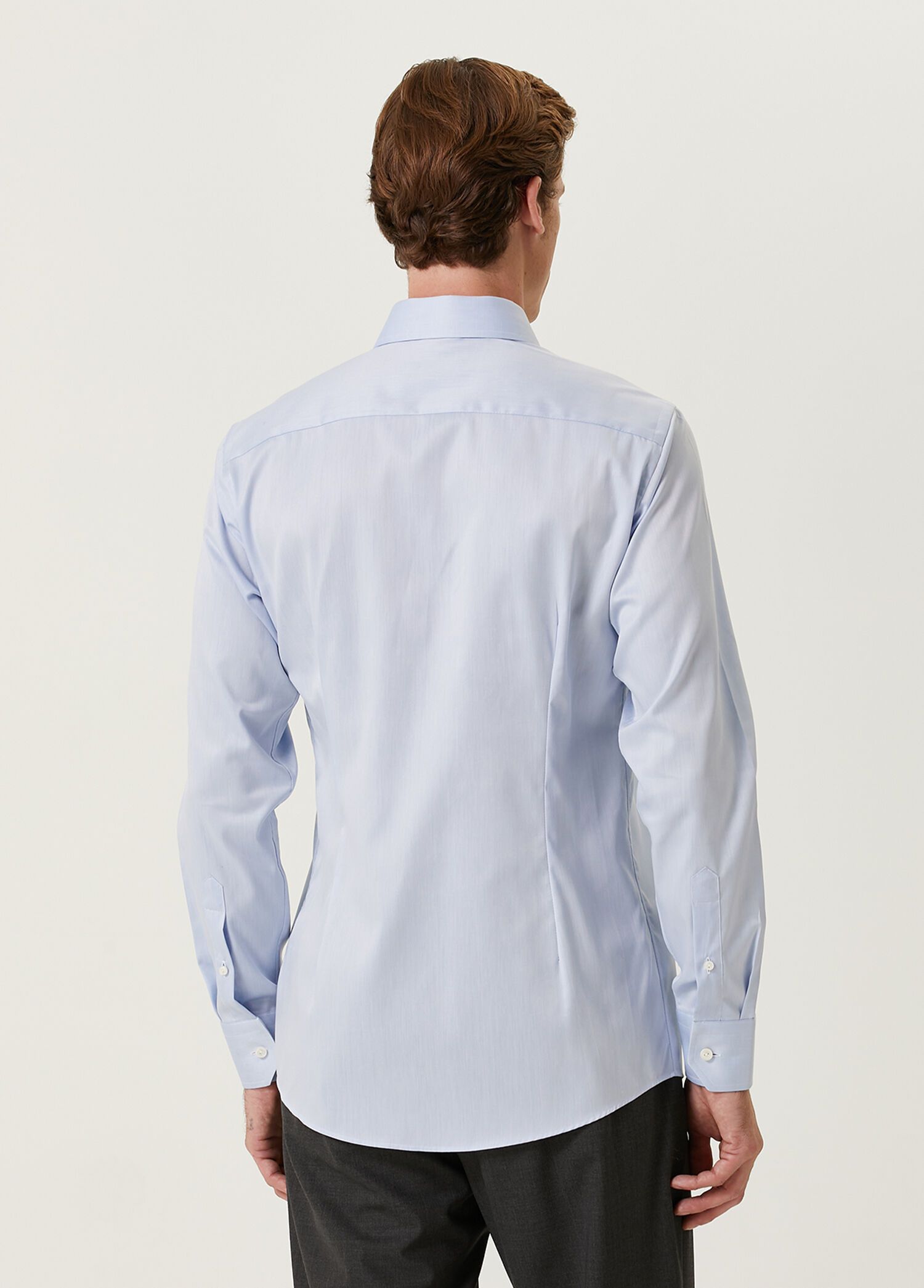 Eton ETON of Sweden slim fit blue cotton dress shirt 40 Medium Size US M / EU 48-50 / 2 - 3 Thumbnail