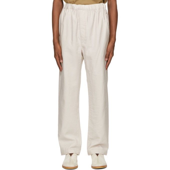 image of Lemaire Wool Elasticated Pant in Ivory, Men's (Size 30)