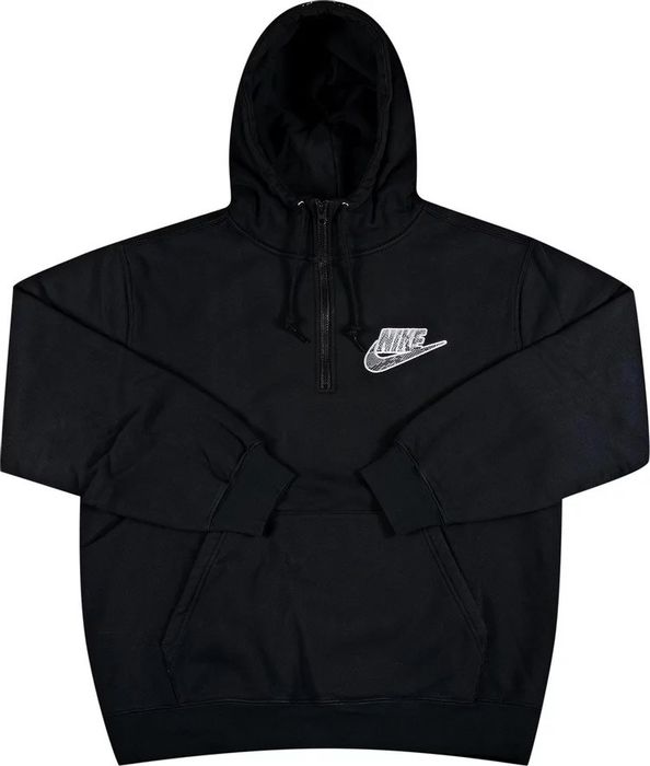 Supreme Supreme Nike Half Zip Hooded Sweatshirt Black | Grailed
