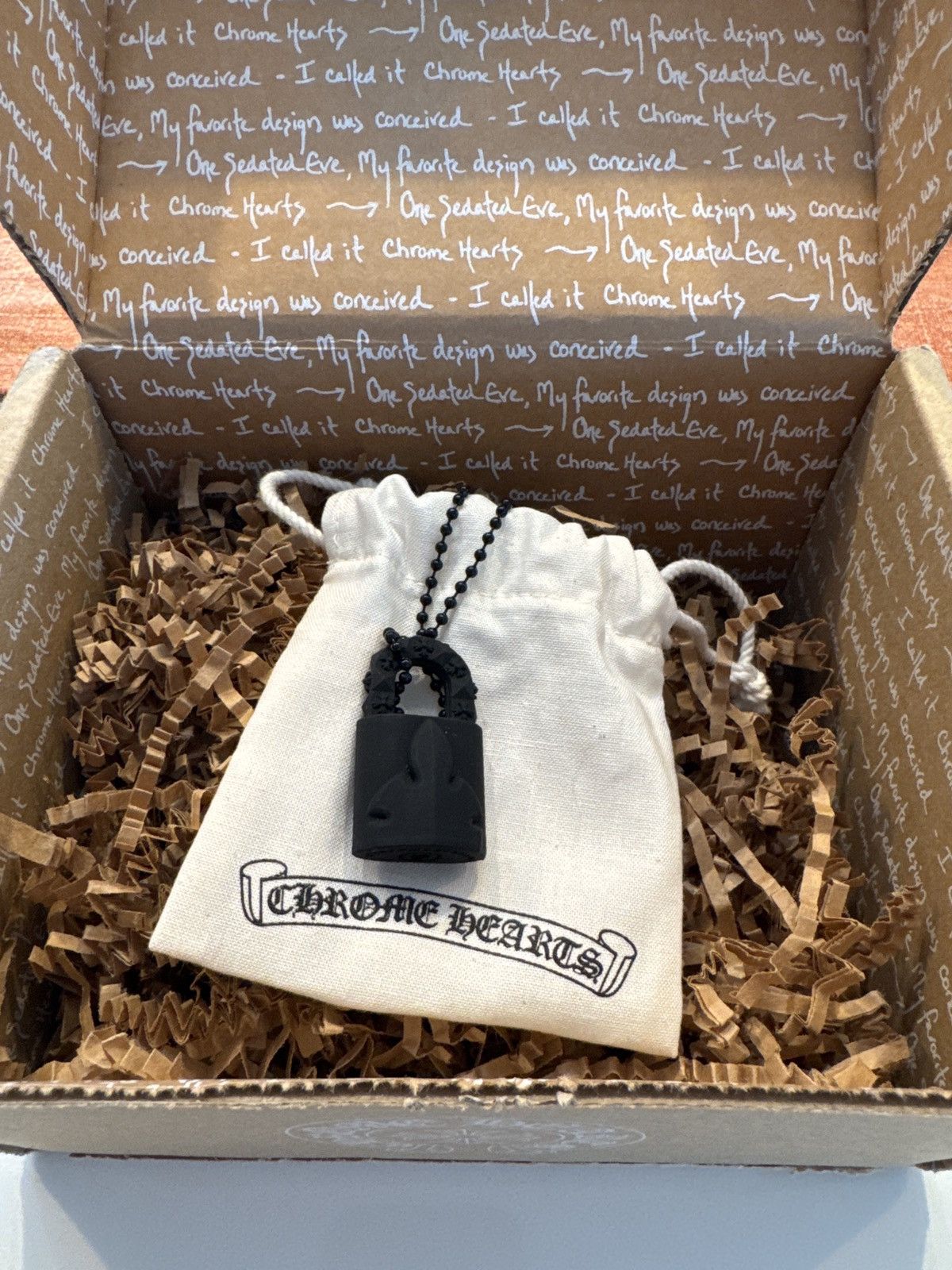 Chrome Hearts Chrome Hearts Black Locket Necklace Size ONE SIZE - 4 Thumbnail