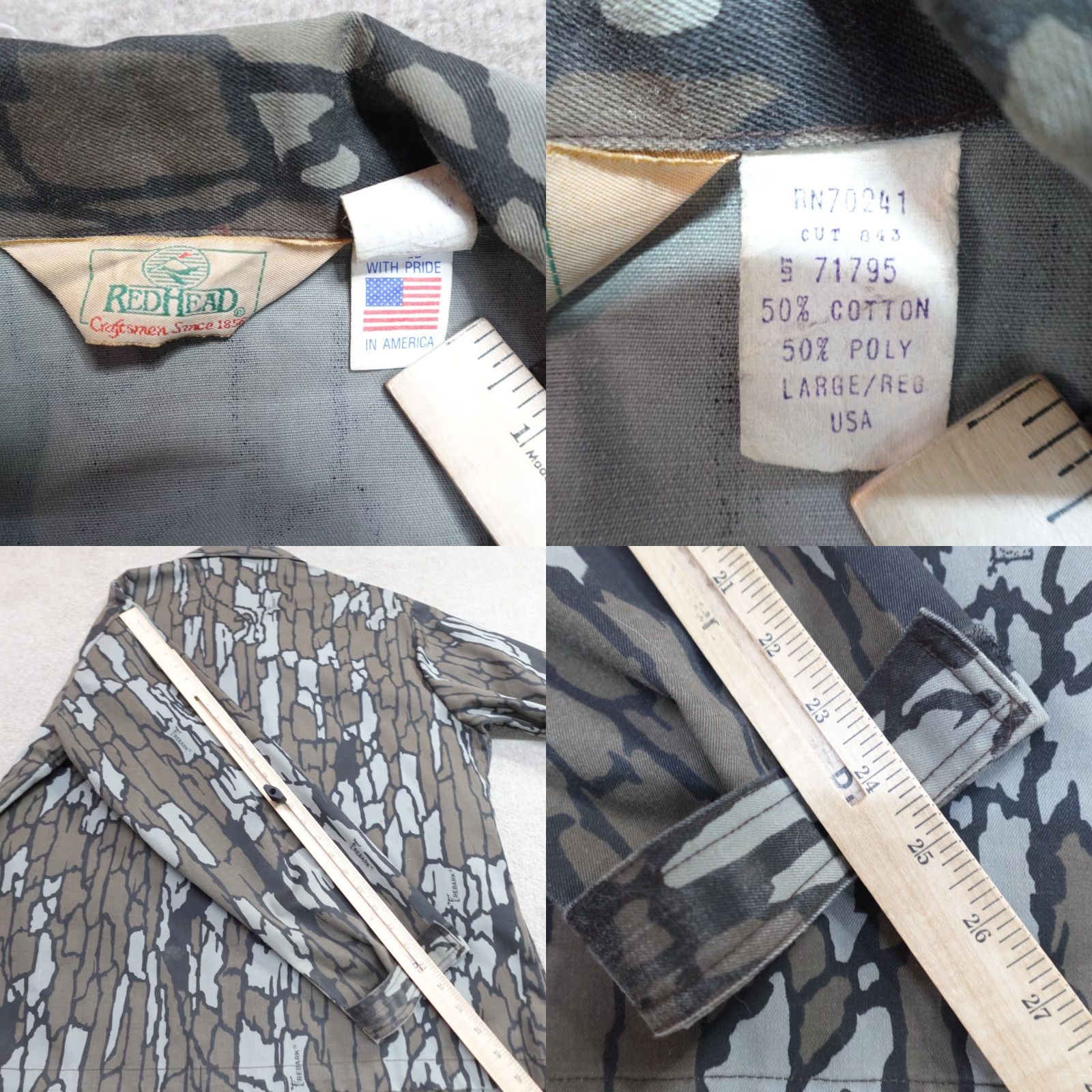 Vintage VINTAGE American Vintage Jacket Camouflage 3-in-1 Men Medium L Brown Cotton Blend Canvas Overshirt Coat Style 3-in-1 Jacket Men Size US L / EU 52-54 / 3 - 9 Thumbnail