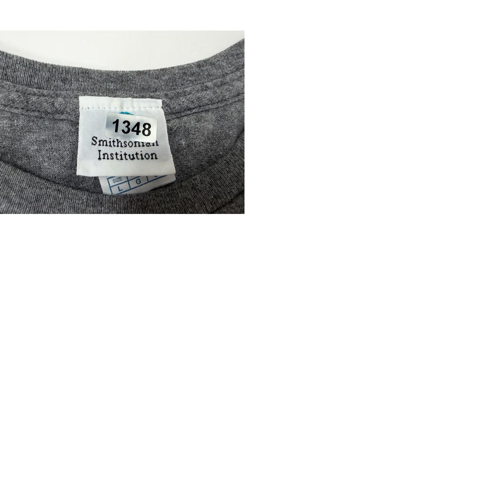 Etro Smithsonian Shirt Adult Large Gray Logo 1846 Retro T-Shirt Men’s Regular Fit Knit Cotton Polyester Short Sleeve Crew Neck 2000s Museum Washington DC Size US L / EU 52-54 / 3 - 9 Thumbnail
