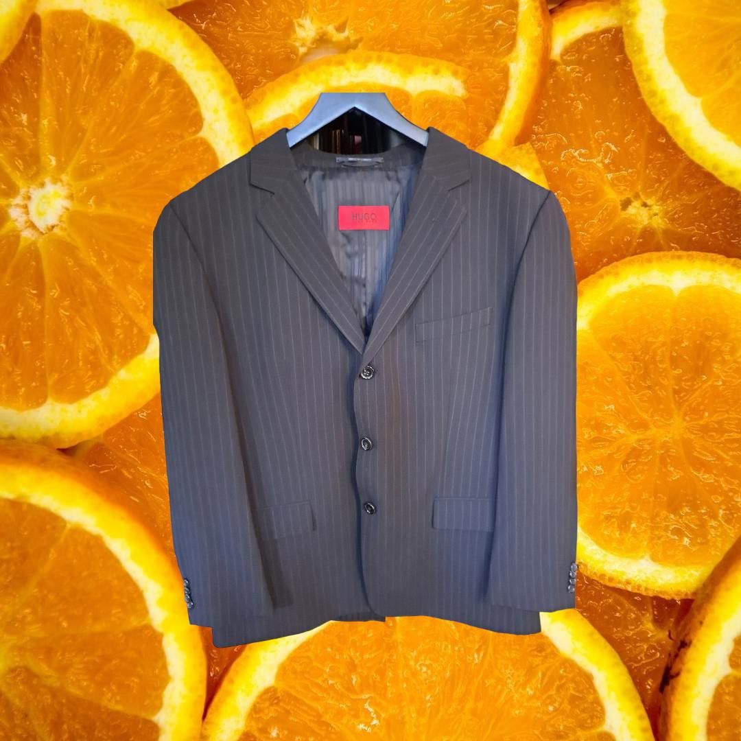 Hugo Boss Hugo Boss Black Pinstripe 2 Button Blazer Size 42S Size 42R - 1 Thumbnail