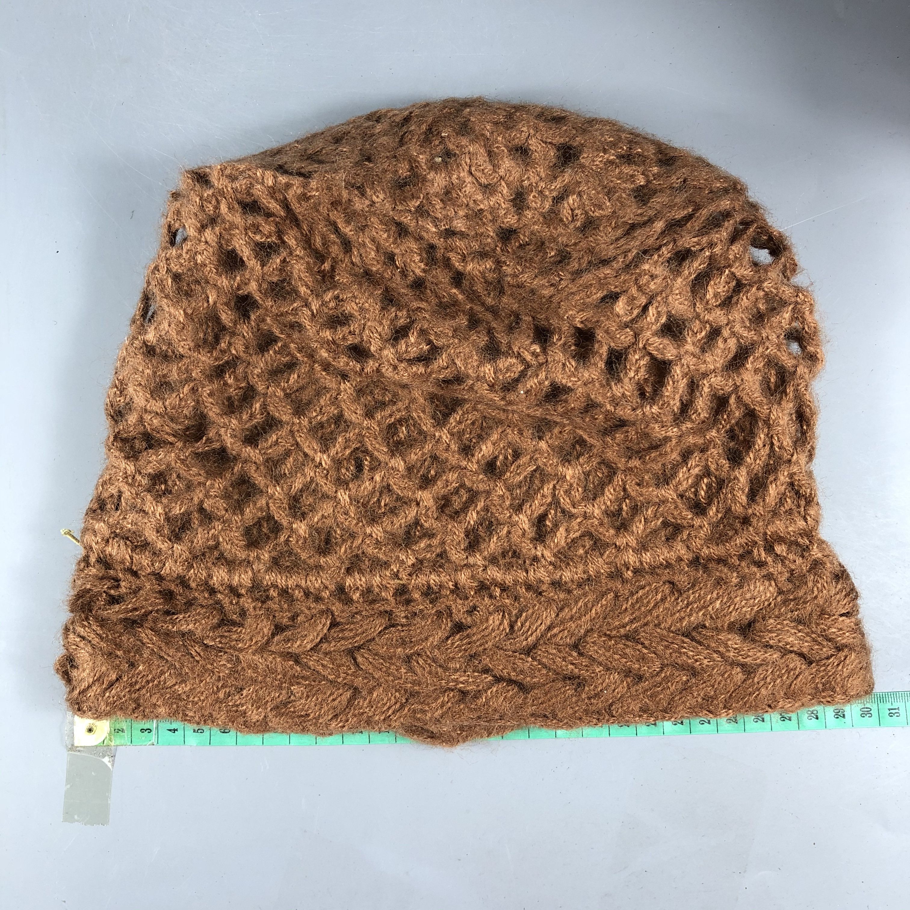 Japanese Brand Unknown Cable Knit Hat Beanie Size ONE SIZE - 3 Thumbnail