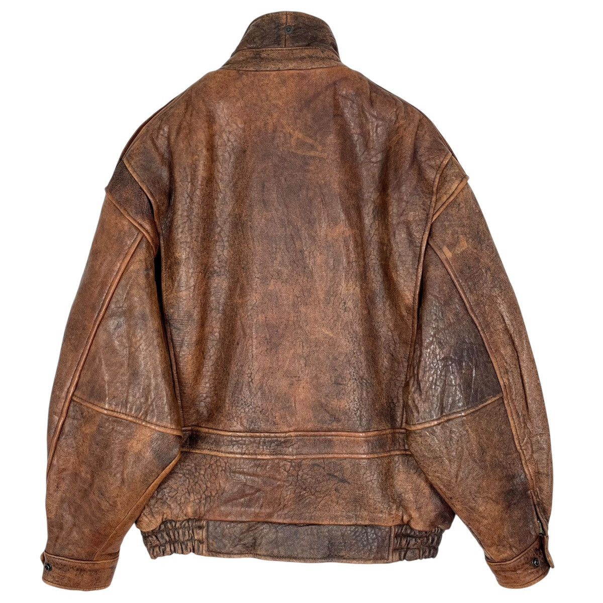 Vintage Vintage Action House by Kotobuki Flight Leather Jacket Size US XL / EU 56 / 4 - 9 Thumbnail
