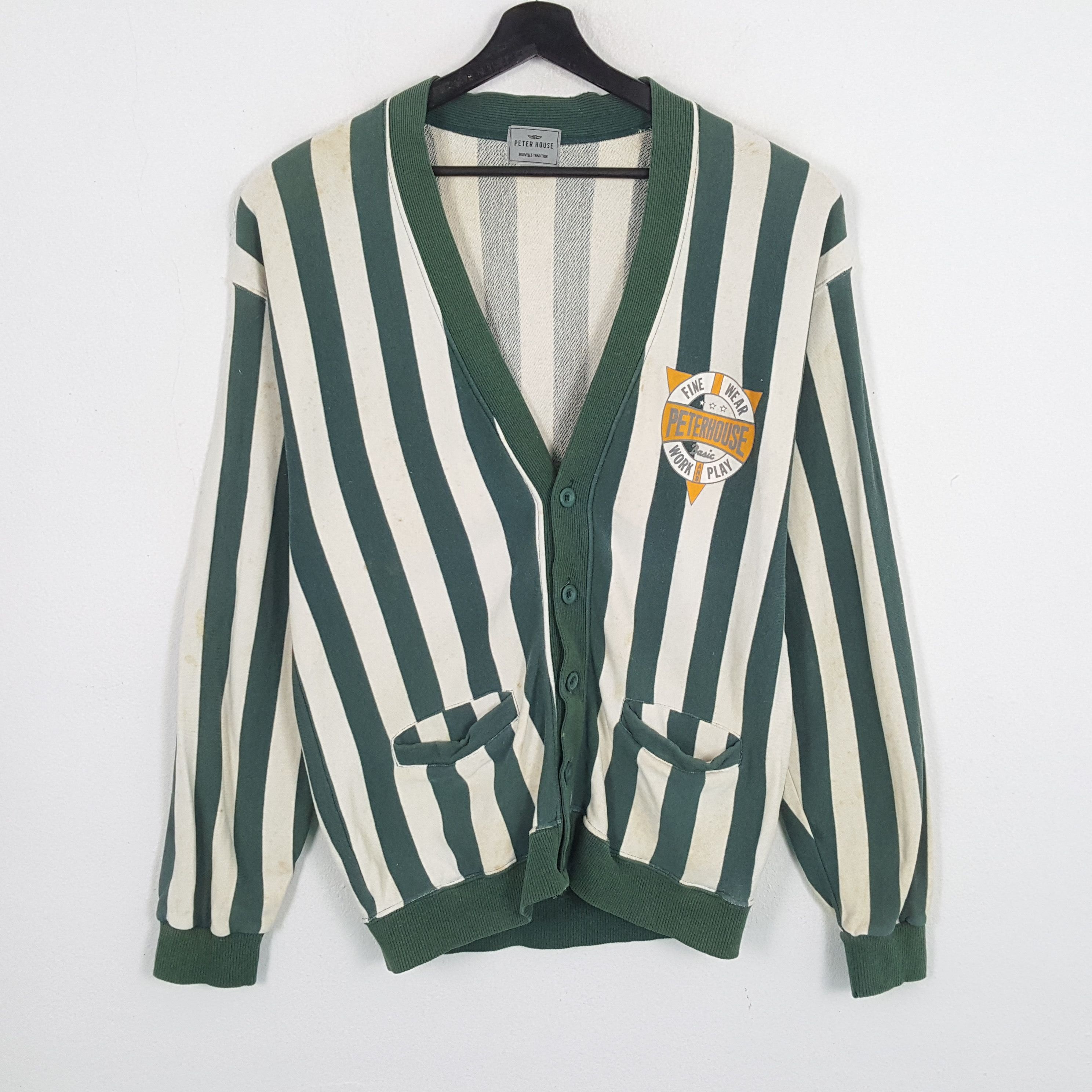 Vintage PETER HOUSE Stripes Design Sweaters Size US M / EU 48-50 / 2 - 1 Thumbnail
