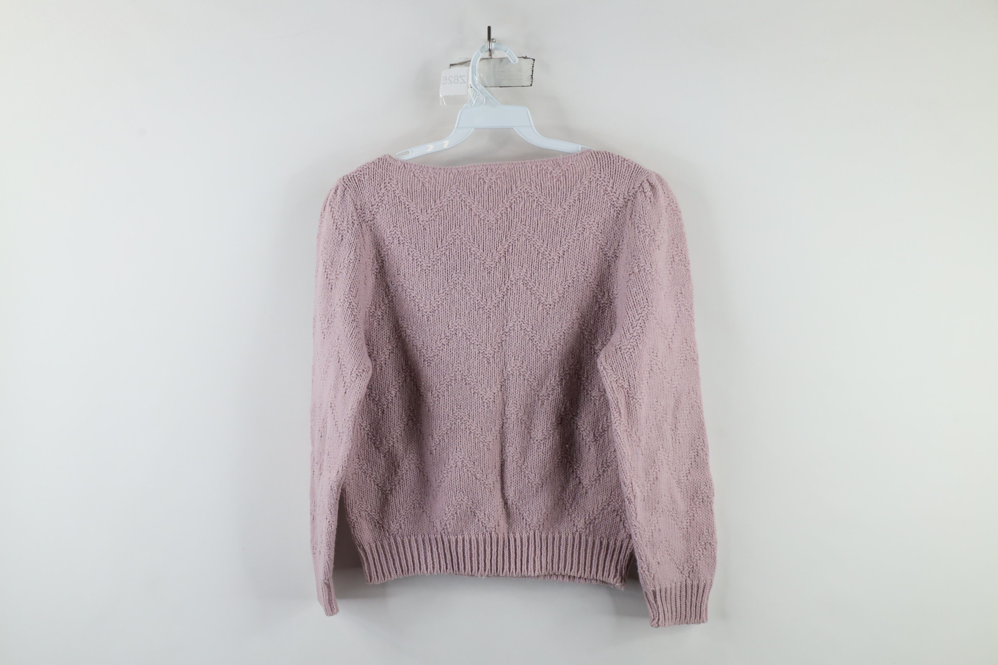 Vintage Vintage 70s Streetwear Hand Knit Puff Shoulder Sweater Size S / US 4 / IT 40 - 10 Thumbnail
