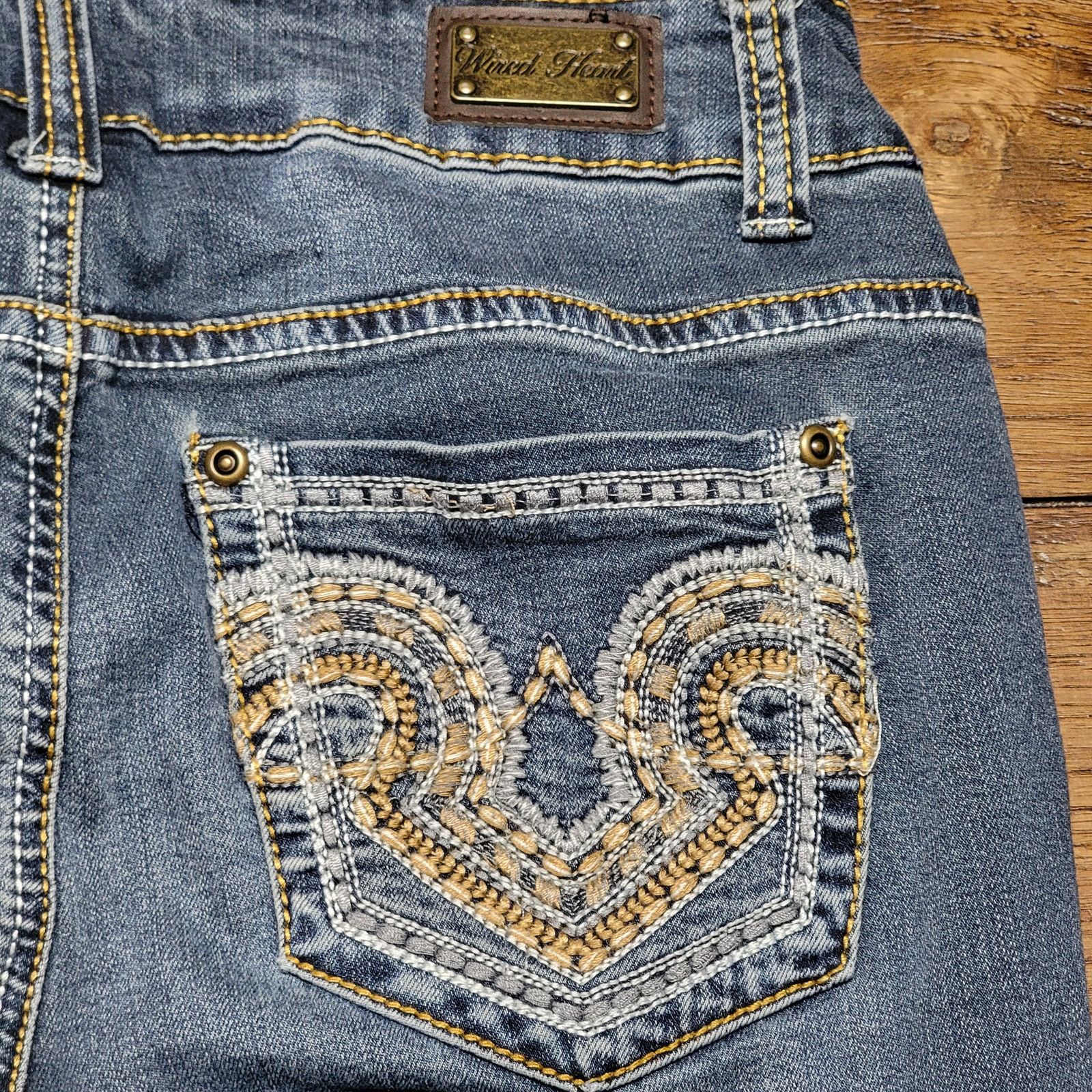 Other Wired Heart Straight Stretch w/ Embroidered Pockets -Size 26 Size 28" / US 6 / IT 42 - 3 Thumbnail