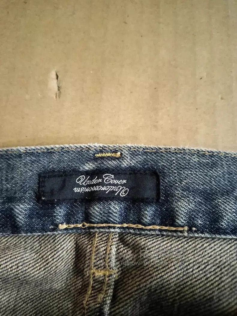 Undercover Undercover size XL Orange line boro denim jeans i Size US 27 - 3 Thumbnail
