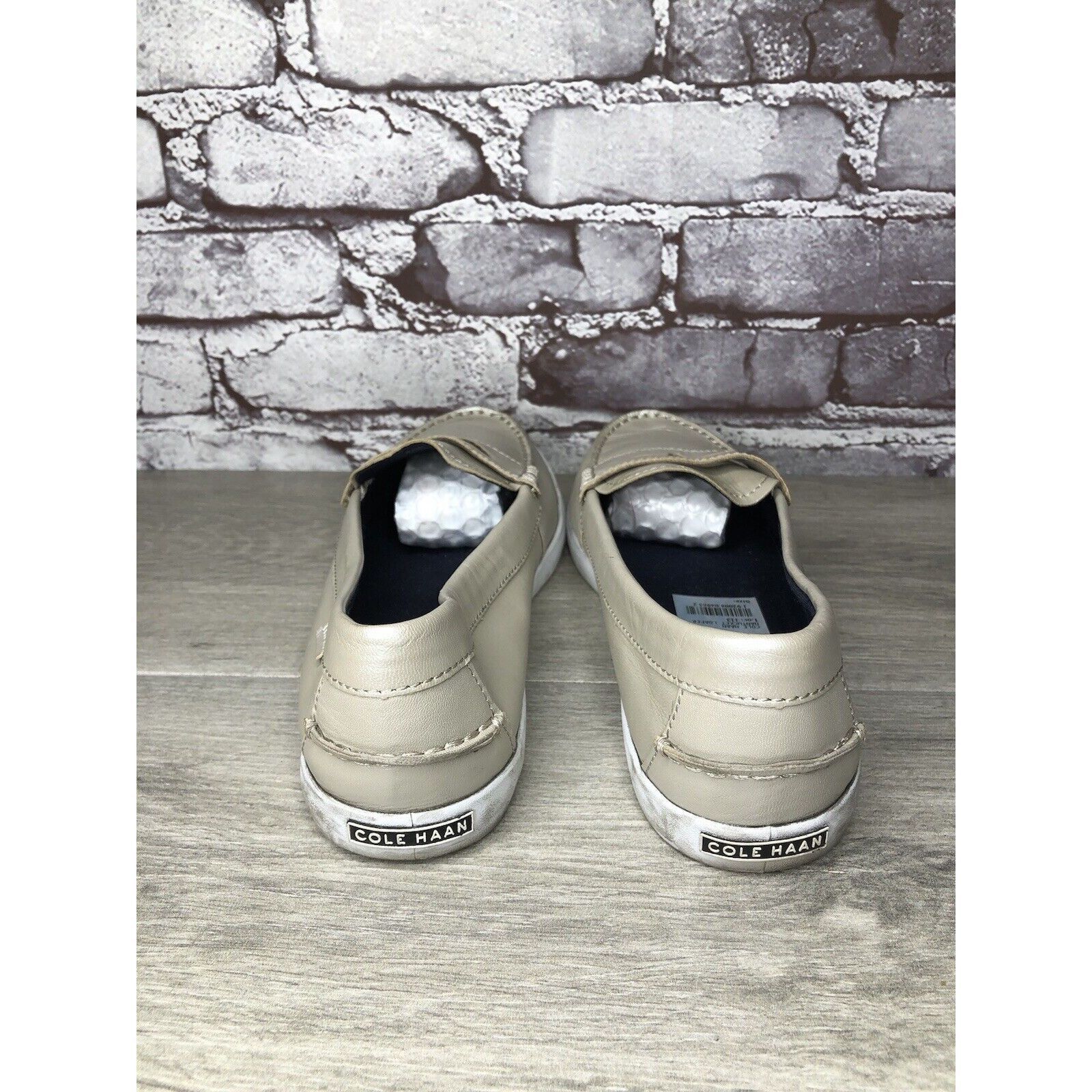 Cole Haan Cole Haan Silver Leather Penny Loafer Casual Slip On Shoes W Size US 9.5 / IT 39.5 - 4 Thumbnail