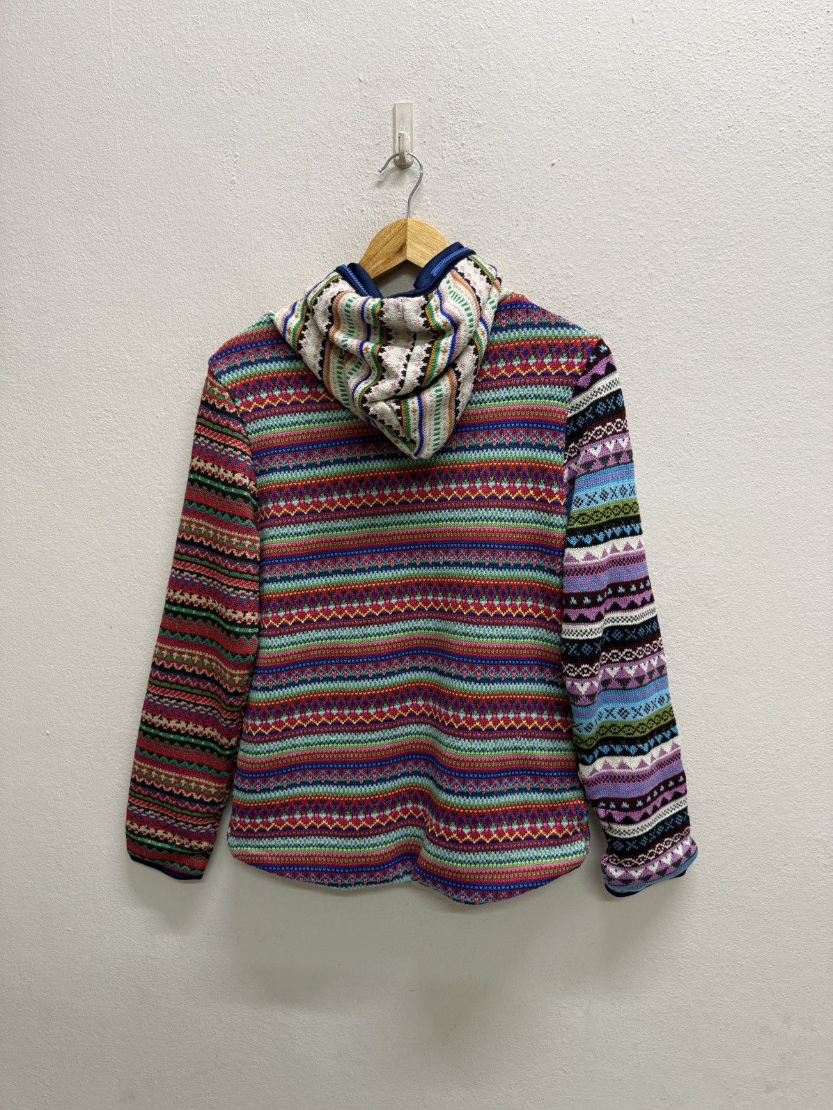 Native Unbranded Knit Native Colorblock Fullzipper Sweater Hoodie Size US S / EU 44-46 / 1 - 17 Thumbnail