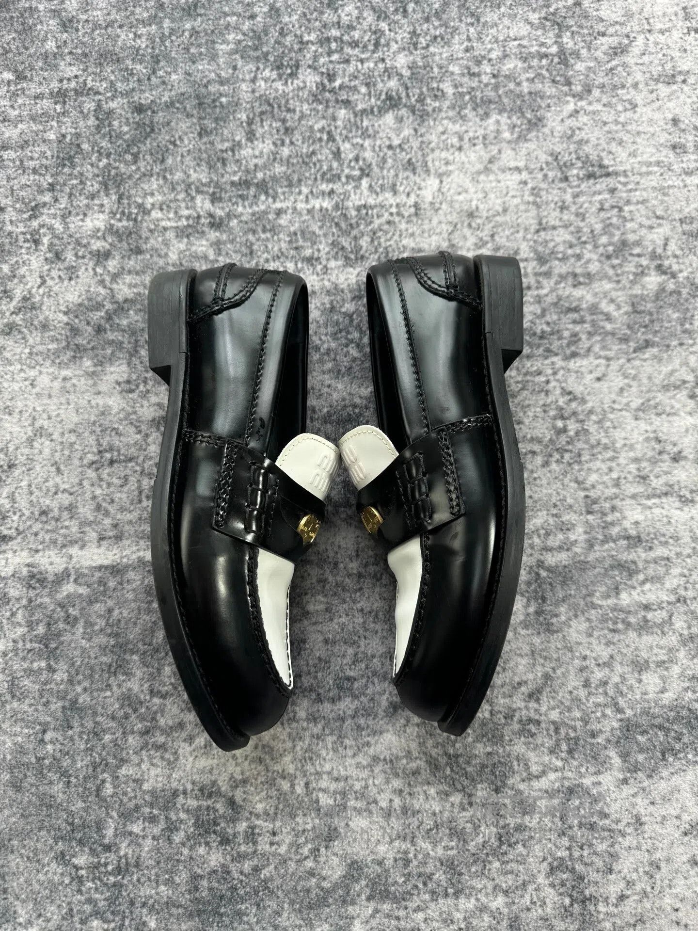 Miu Miu Miu Miu Black and White Coin Loafers| Size US 5.5 / IT 35.5 - 6 Thumbnail