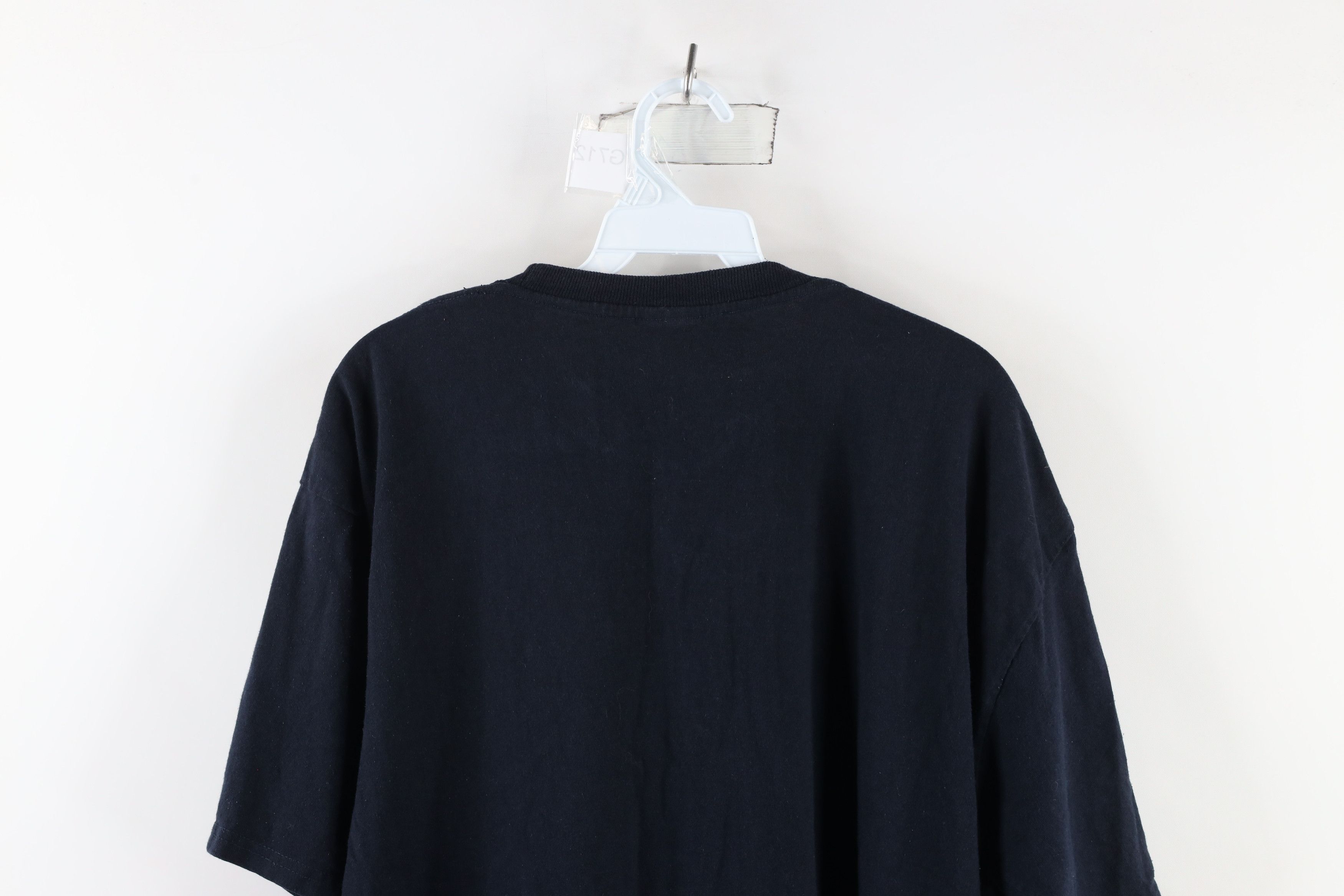 Vintage Vintage 90s Streetwear Heavyweight T-Shirt Black Cotton Size US XL / EU 56 / 4 - 6 Thumbnail