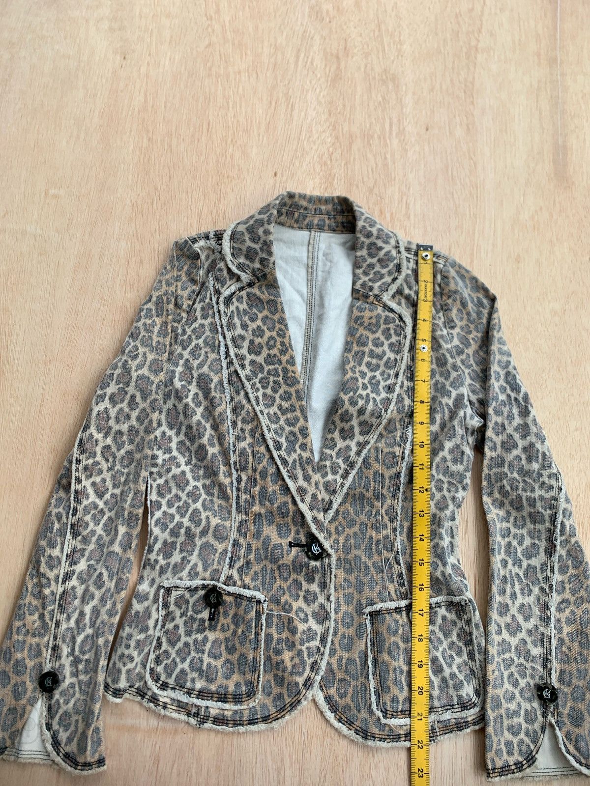 20471120 Vintage Leopard Blazer Ifsixwasnine Punk Style Size M / US 6-8 / IT 42-44 - 10 Thumbnail