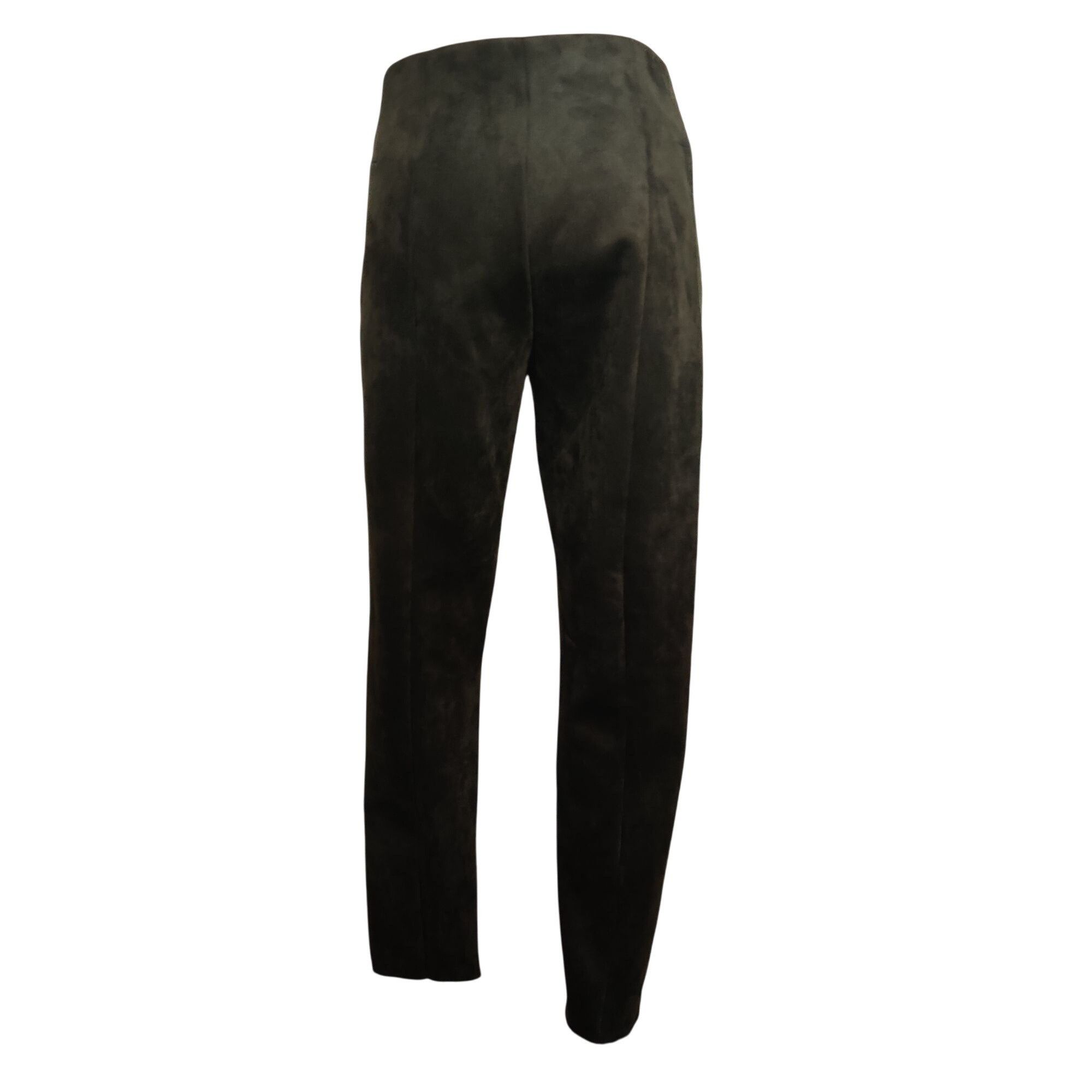 Zara Zara Basic Womens Pants Zip Ankle Mid Rise Skinny Leg Faux S Size 32" / US 10 / IT 46 - 2 Thumbnail
