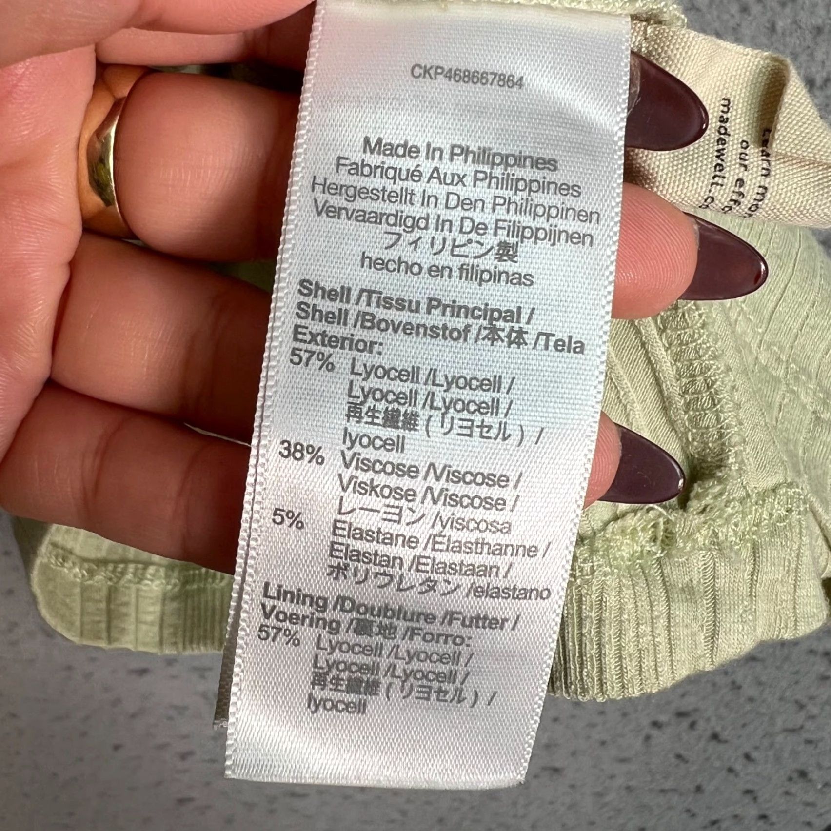Madewell Madewell Womens Small Ribbed Racerback Tank Top S Beige Cropped Tank Shirt Summer Size S / US 4 / IT 40 - 4 Thumbnail