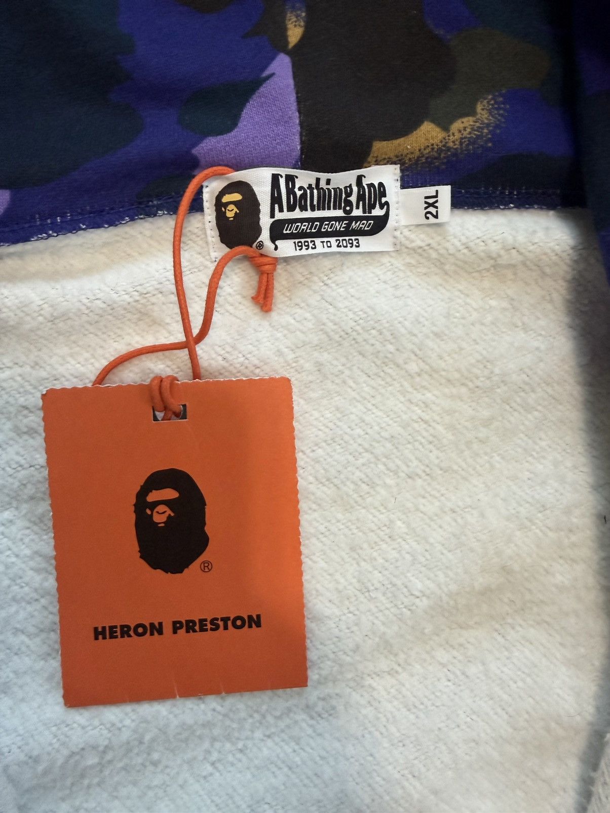 Bape Bape x Heron Preston Hoodie Zip Up Size US XXL / EU 58 / 5 - 9 Thumbnail