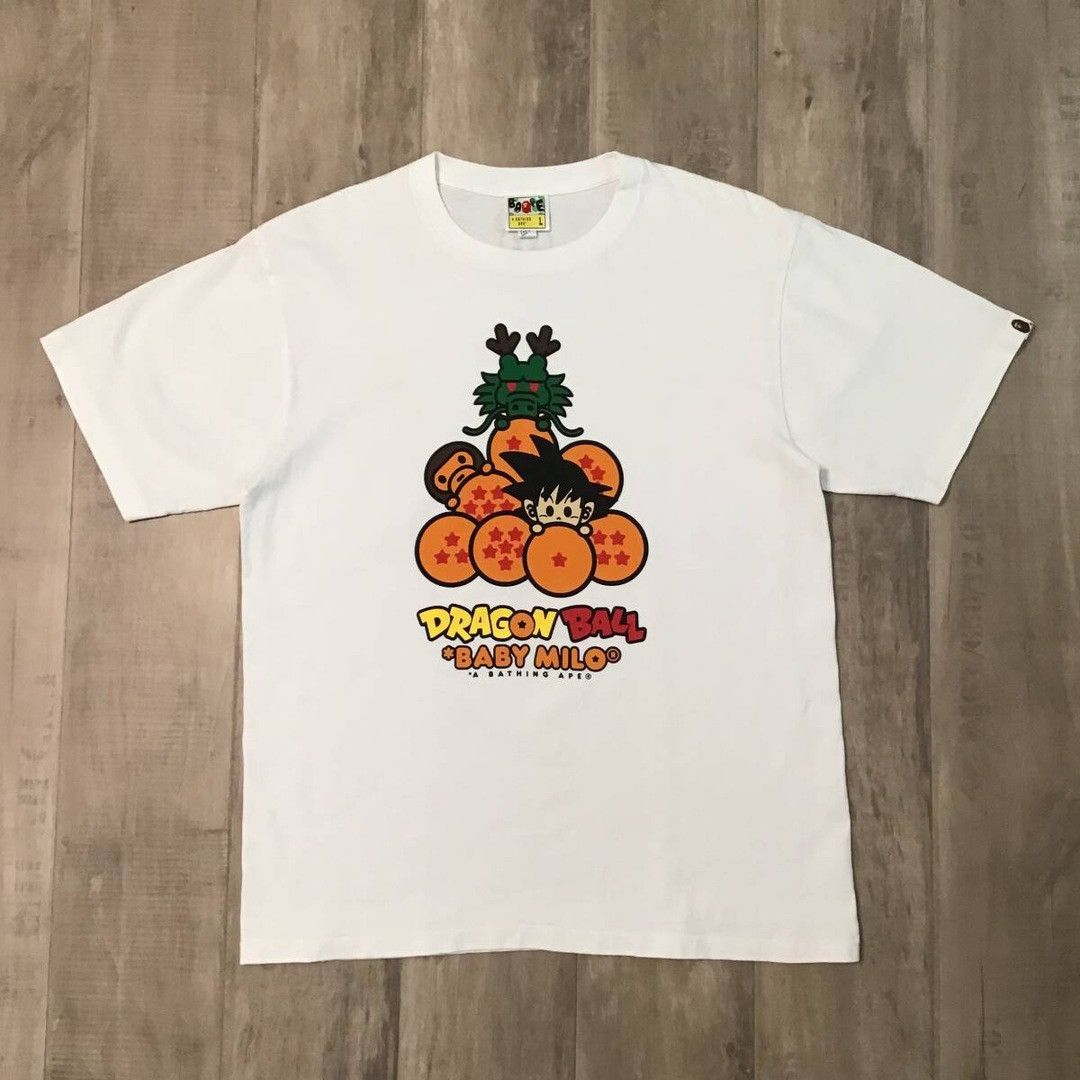 BAPE × Dragon Ball Milo Goku T-shirt a bathing ape