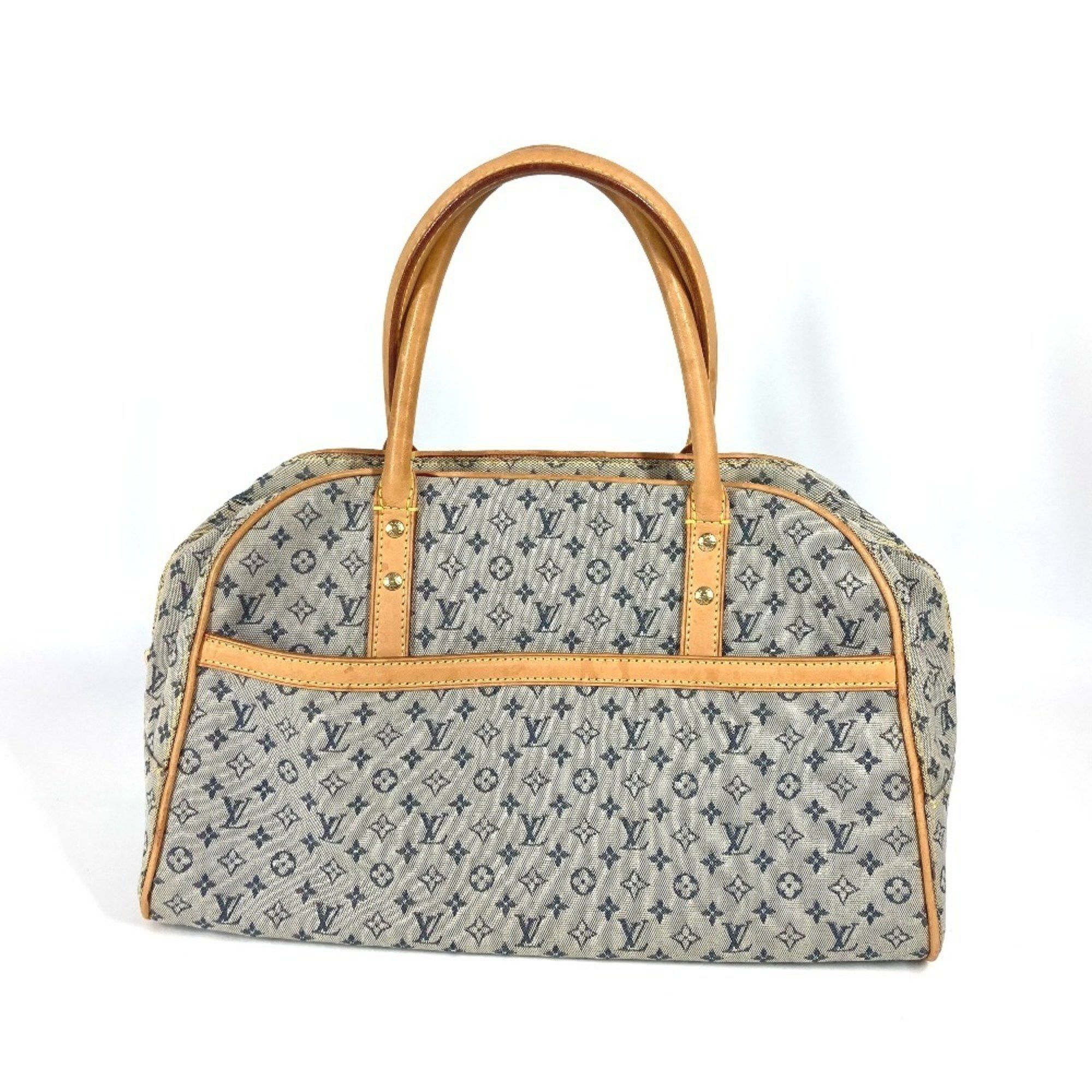Louis Vuitton M92003 Monogram Mini Marie Boston Bag, Handbag, Canvas, Women's, Blue