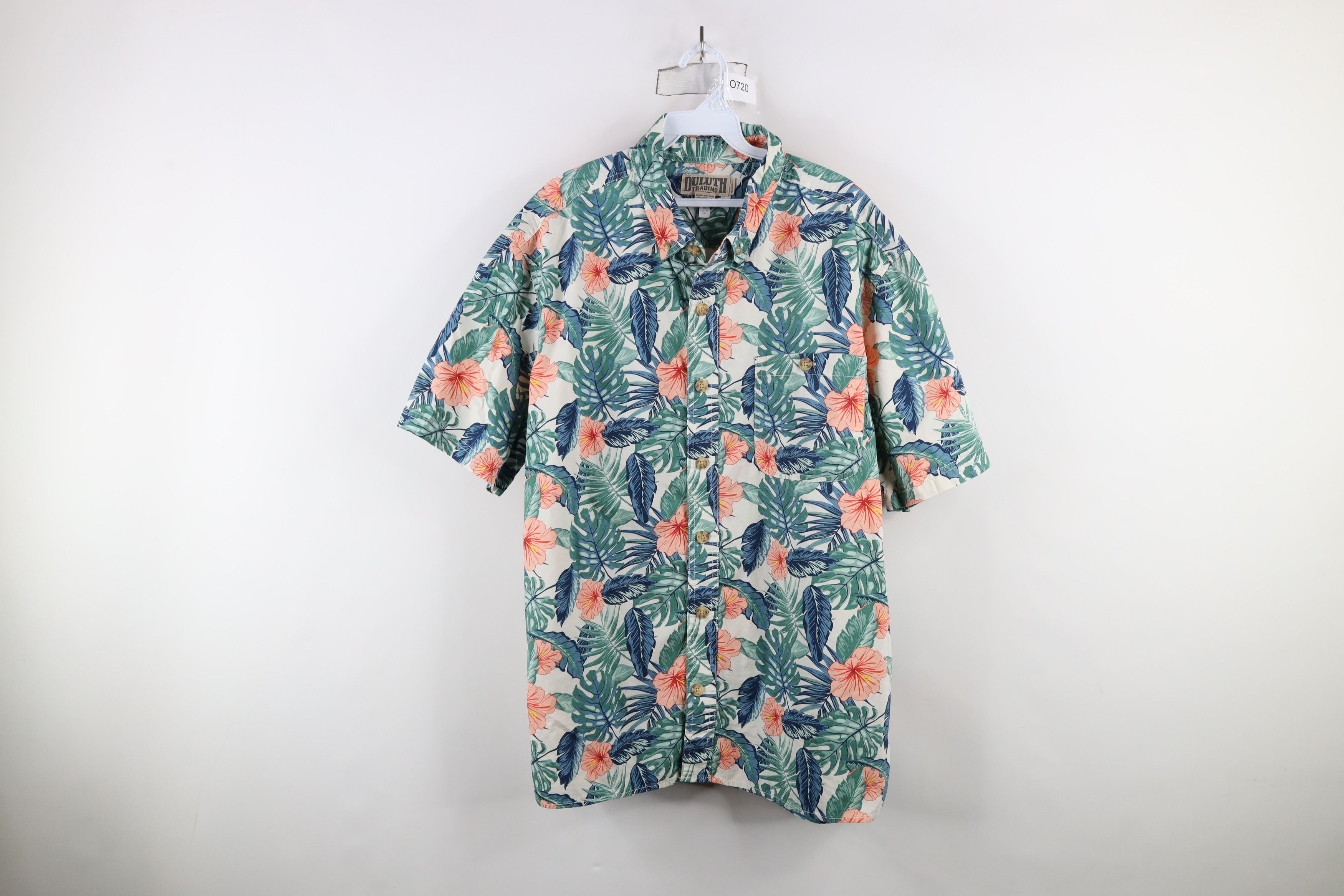 Duluth Trading Company × Vintage Duluth Trading Co BBQ Flower Hawaiian Collared Button Shirt Size US XL / EU 56 / 4 - 1 Thumbnail