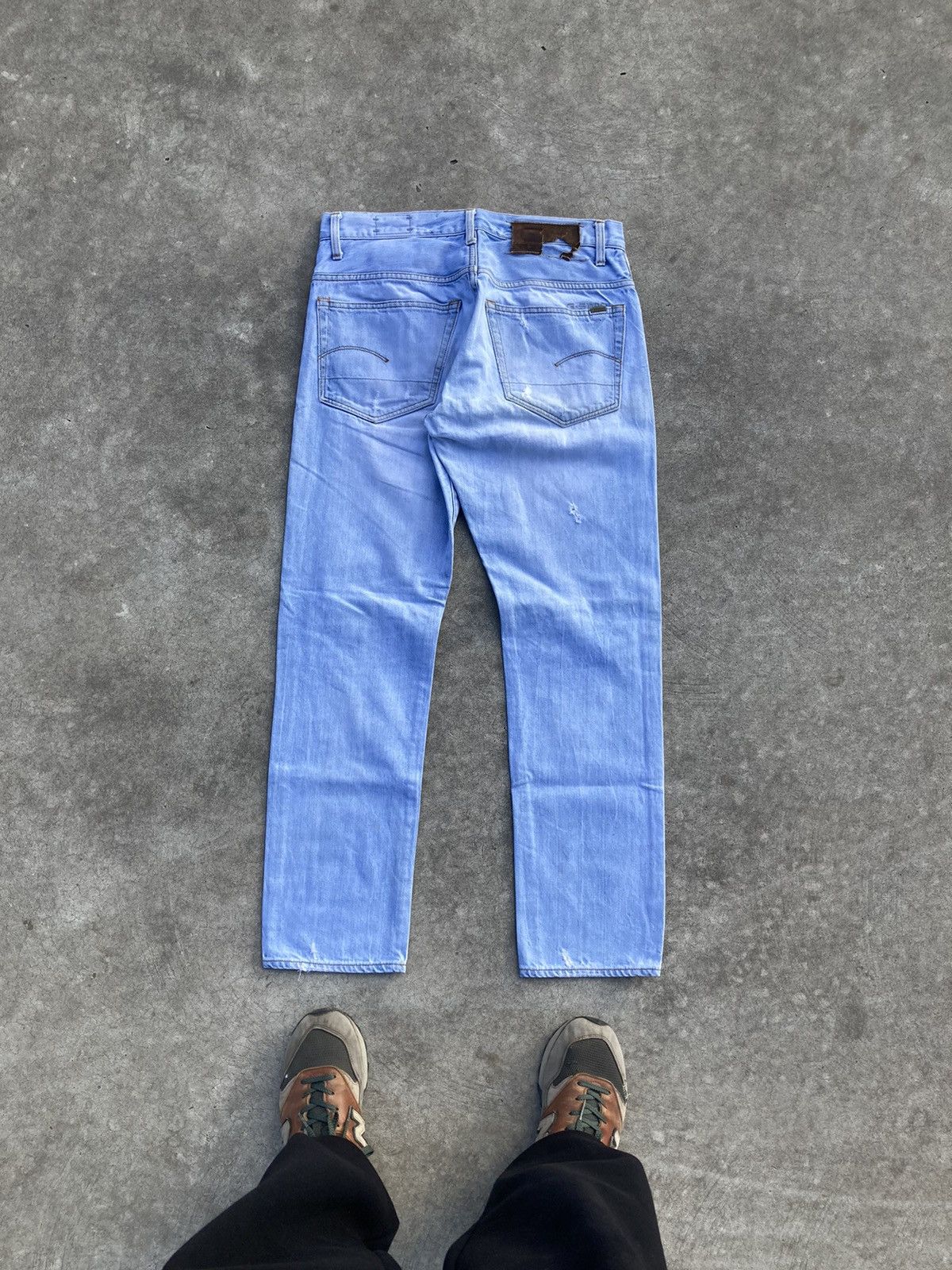 Gstar Vintage 90s Gstar Washed Distressed Blue Denim Jeans Y2K | Grailed