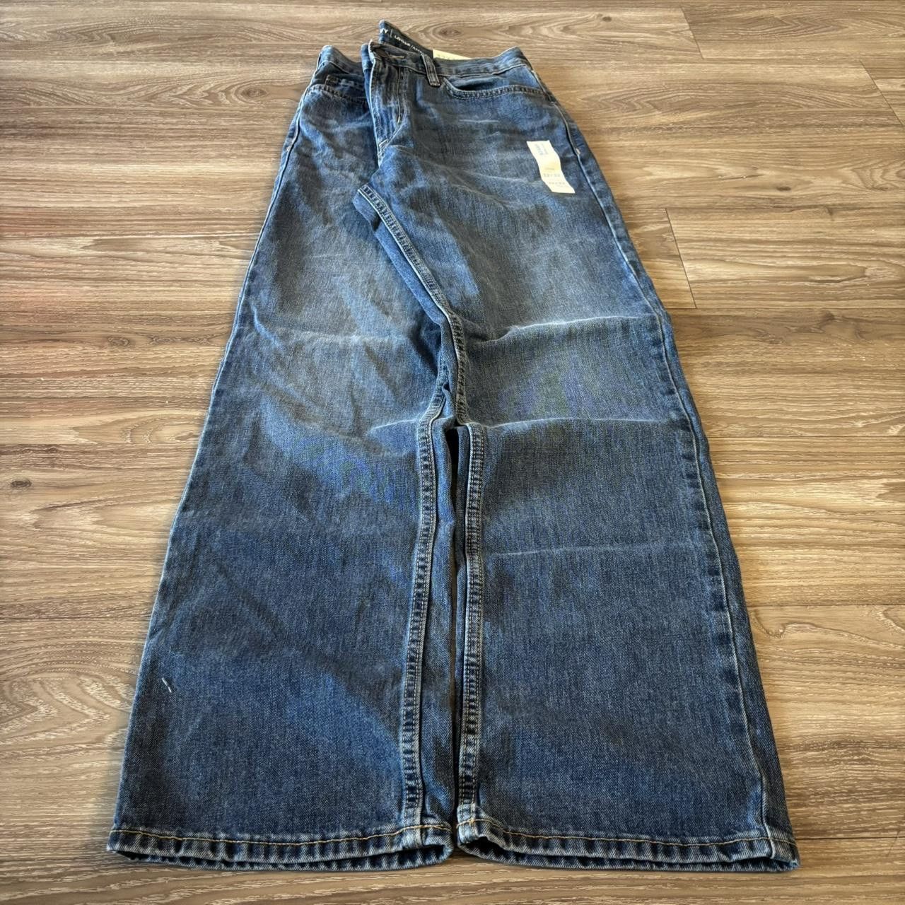 Vintage Crazy Vintage Y2K/2000s Medium Wash Loose Essential Denim Jeans! Size US 32 / EU 48 - 3 Thumbnail
