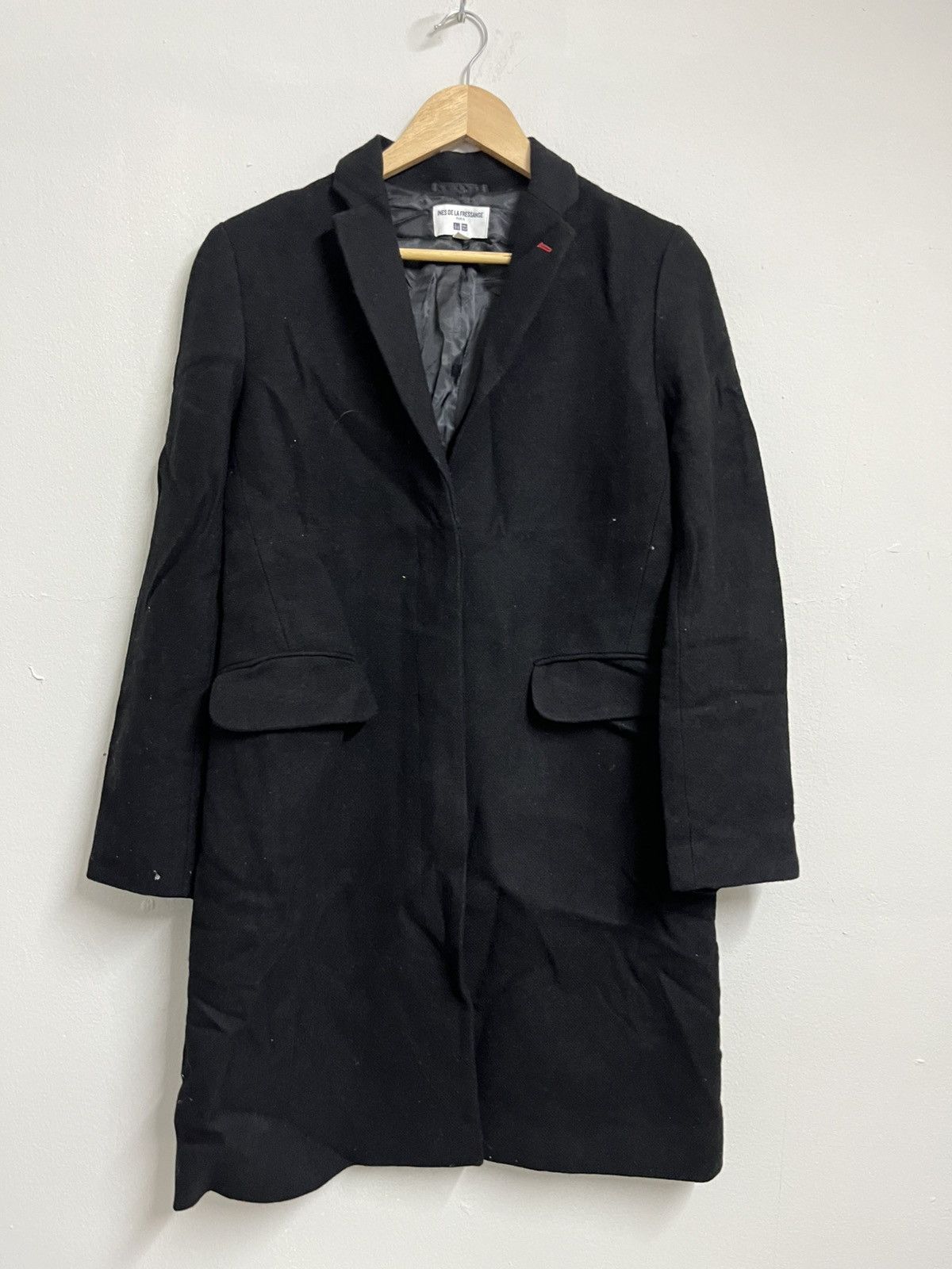 Marni 💥Uniqlo X Ines De La Fressance Wool Balck Long Jackets Size L / US 10 / IT 46 - 1 Thumbnail