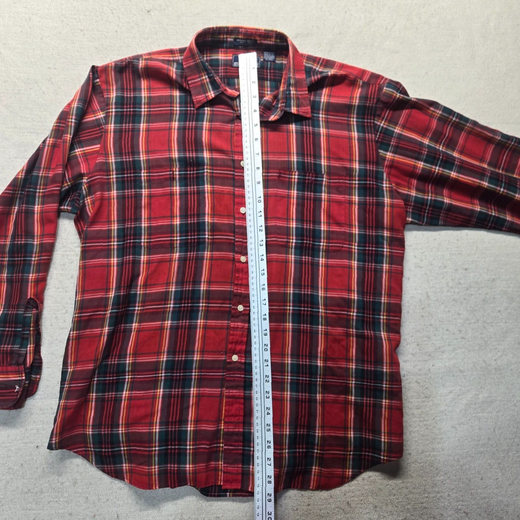 Vintage VINTAGE Steeplechase Shirt Red Plaid Button-Up Long Sleeve XL Mens Adult XL Size US XL / EU 56 / 4 - 6 Thumbnail