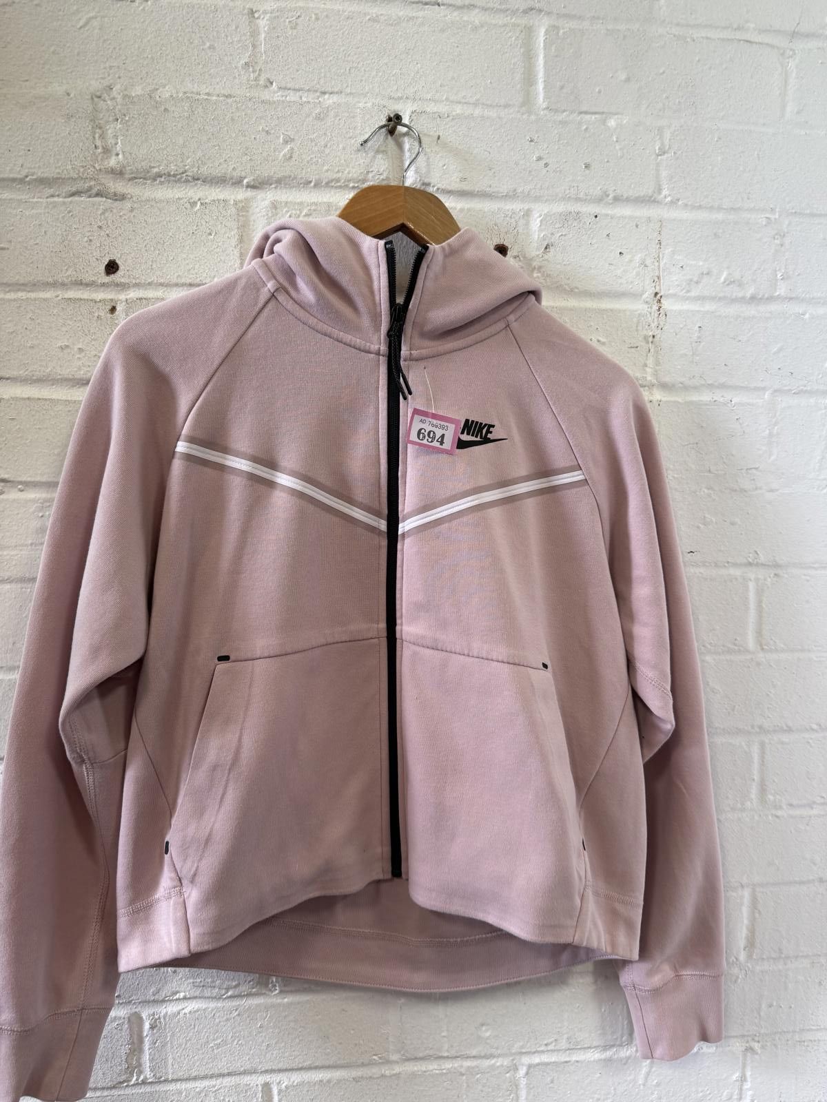 Nike Nike Women's Pink Full-Zip Hoodie Sweatshirt Size S / US 4 / IT 40 - 1 Thumbnail
