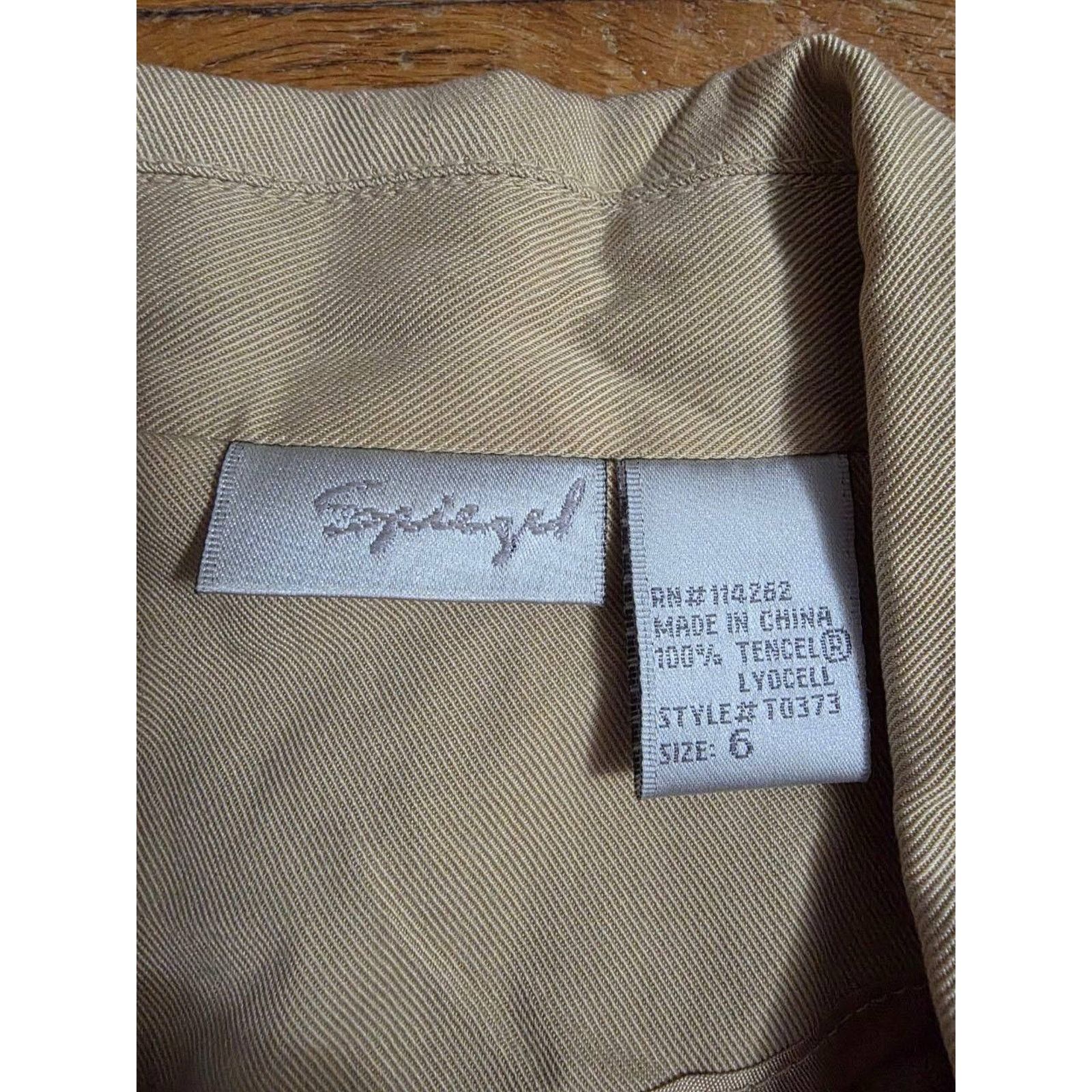 Siegelman Stable Spiegel Womens Jacket tencel women Beige Size 6 A001747 Size M / US 6-8 / IT 42-44 - 2 Thumbnail