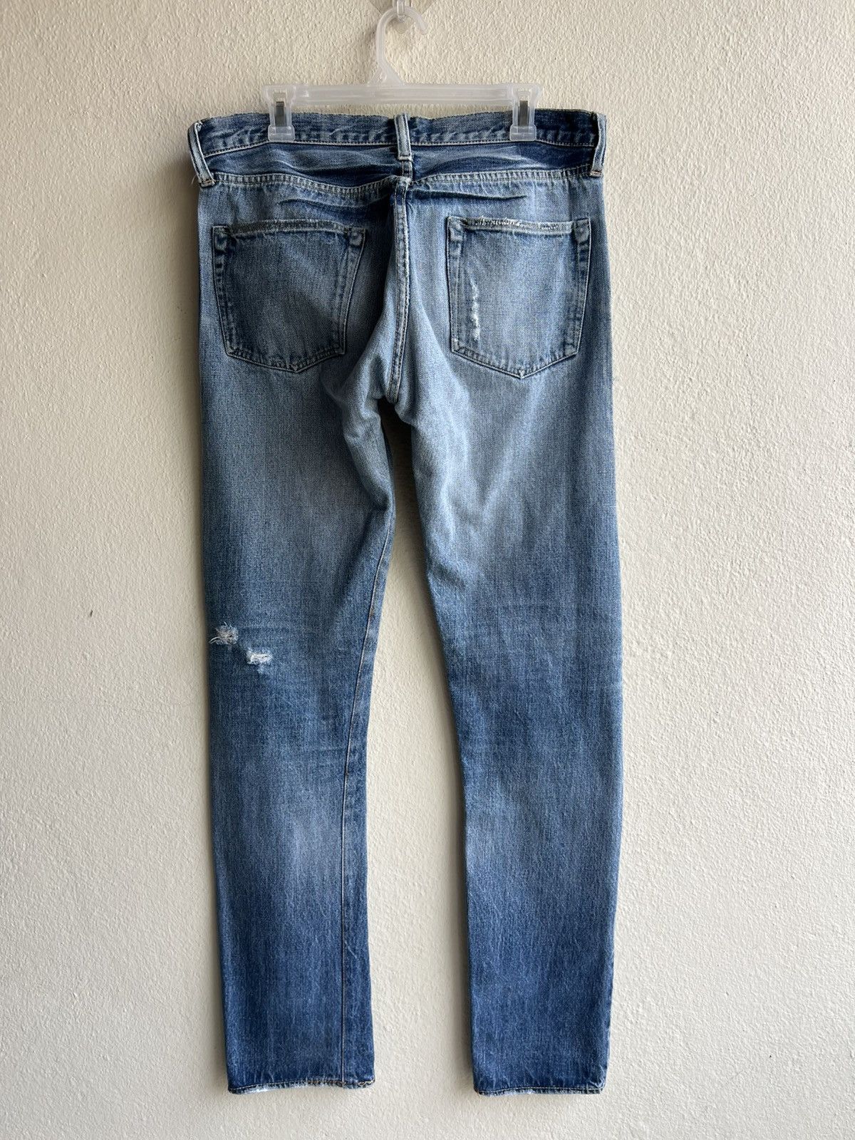 Sugar Cane Trashed Vintage Sugar Cane Distress Denim Selvedge Jeans Size US 33 - 3 Thumbnail
