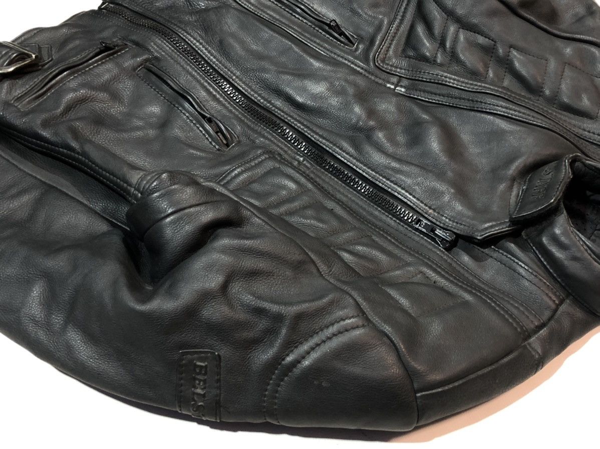 Harley Davidson × Honda × Yamaha Belstaff Motorcycle Leather Jacket Racing Biker Size M / US 6-8 / IT 42-44 - 8 Thumbnail