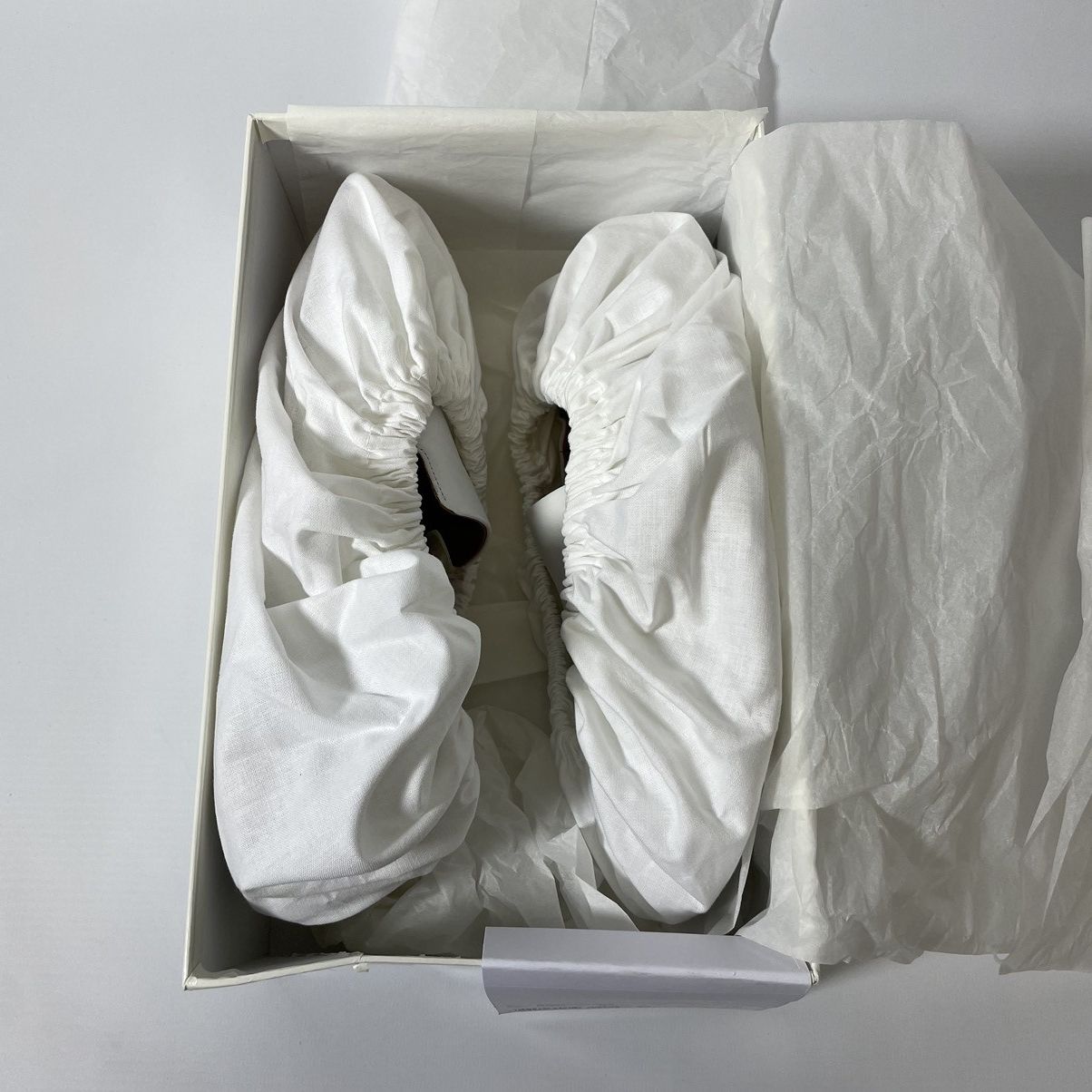Maison Margiela S/S 21 White Leather Ballet Pump Loafers Size US 10 / IT 40 - 14 Thumbnail