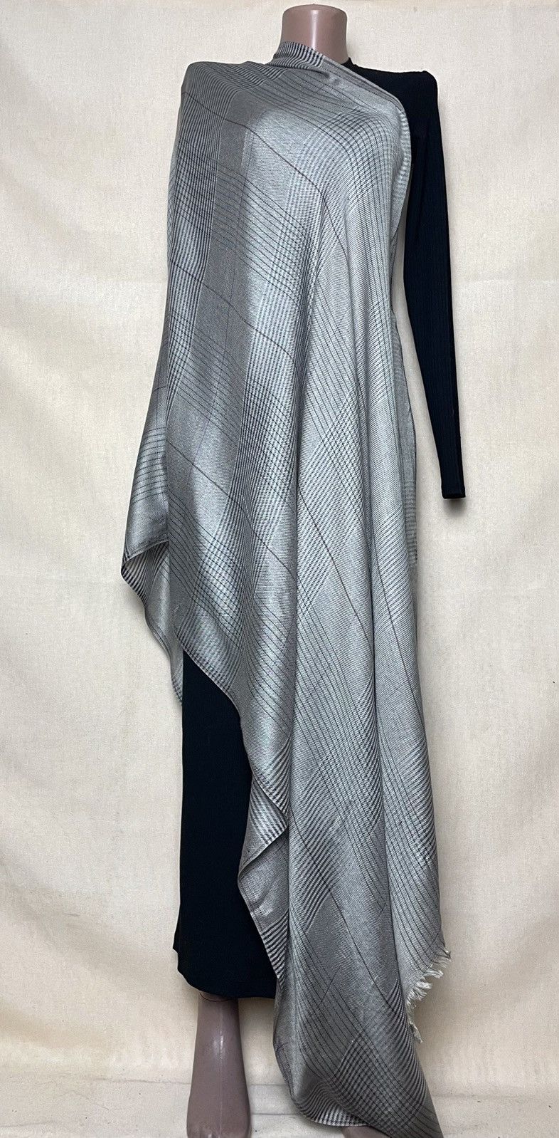 Church's × Vintage Church’s stripped gray silk scarf Size ONE SIZE - 3 Thumbnail