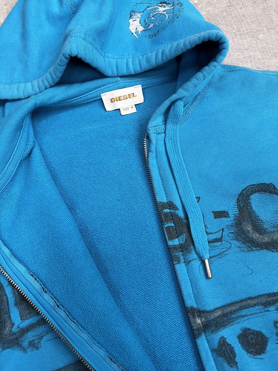 Diesel Vintage Diesel big logo Hoodie Blue Y2K Streetwear Style Size US M / EU 48-50 / 2 - 6 Thumbnail
