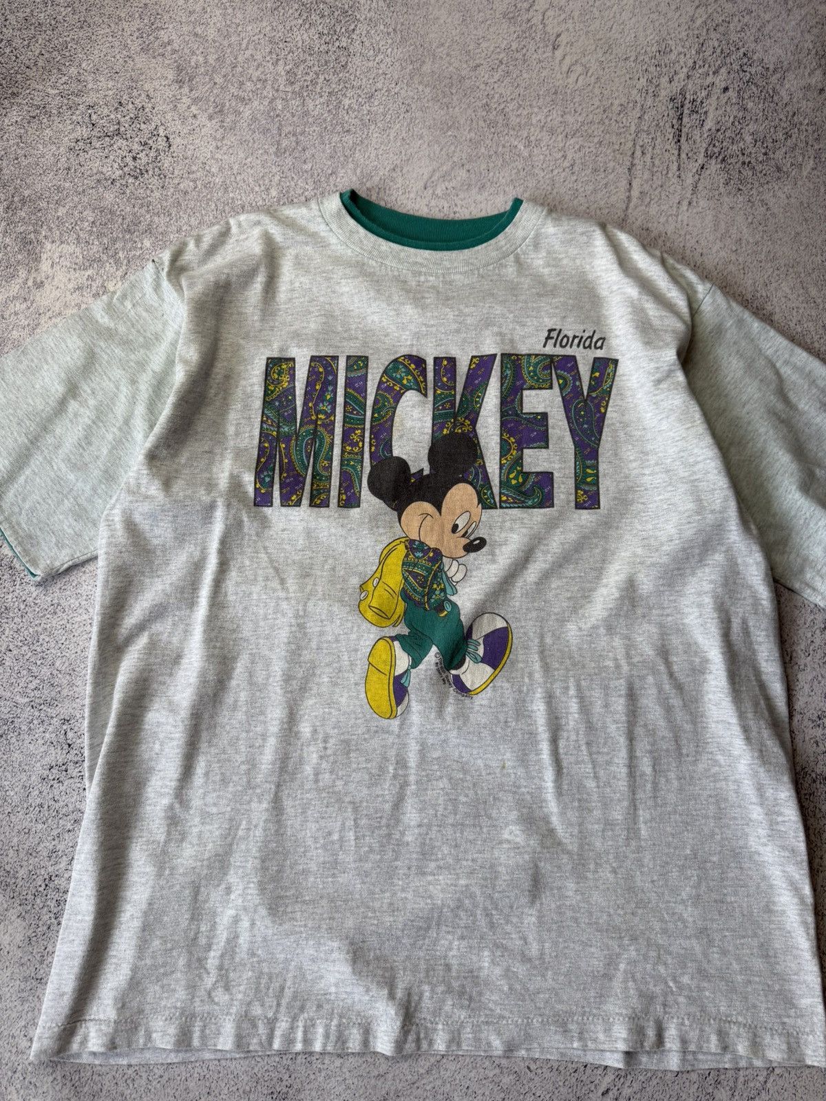 Mickey Mouse Vintage Mickey Mouse Florida T-Shirt 90s Rare Size US XL / EU 56 / 4 - 3 Thumbnail