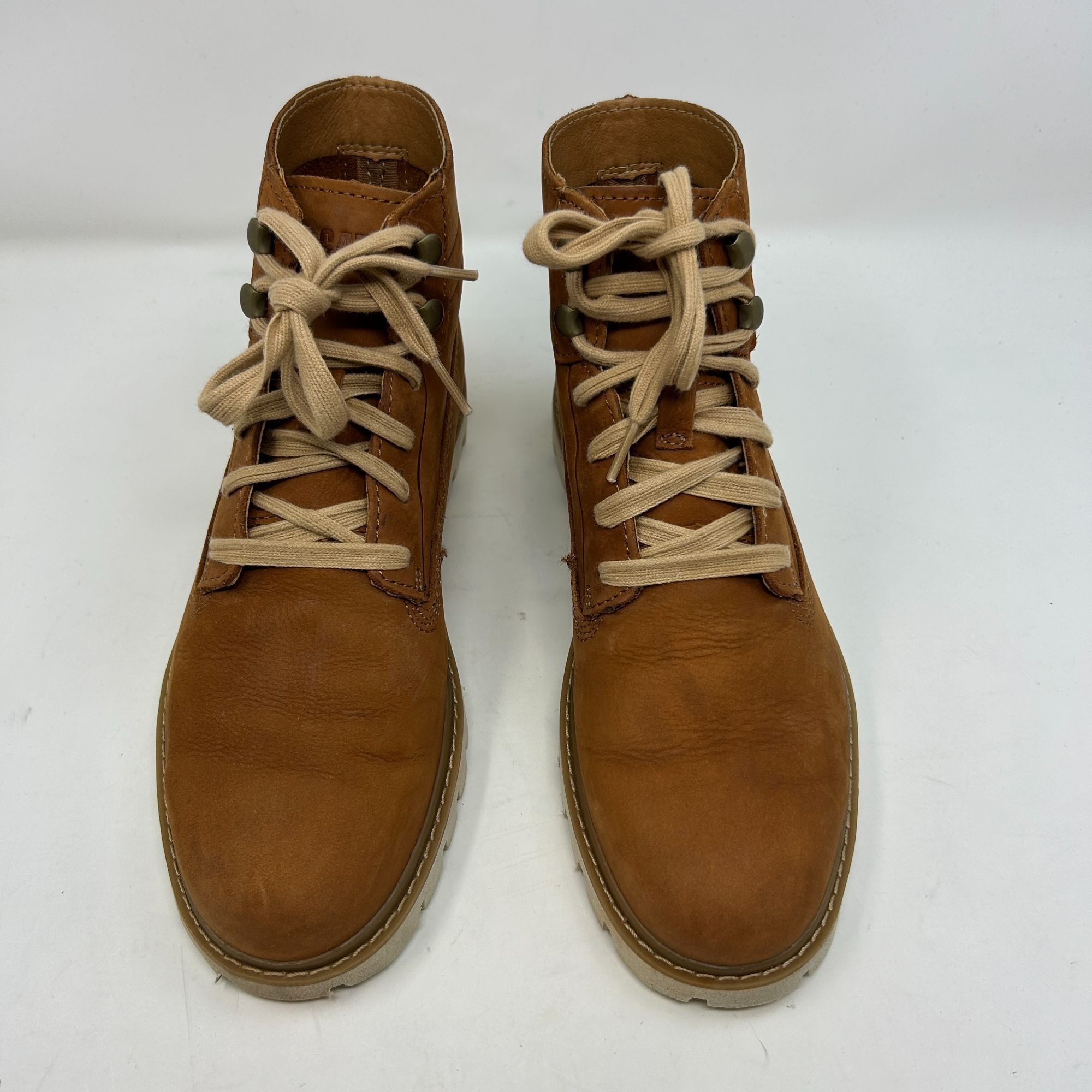 Caterpillar Caterpillar CAT Leather Work Boots Men’s 7.5 Brown Tan Flex Size US 7.5 / EU 40-41 - 5 Thumbnail