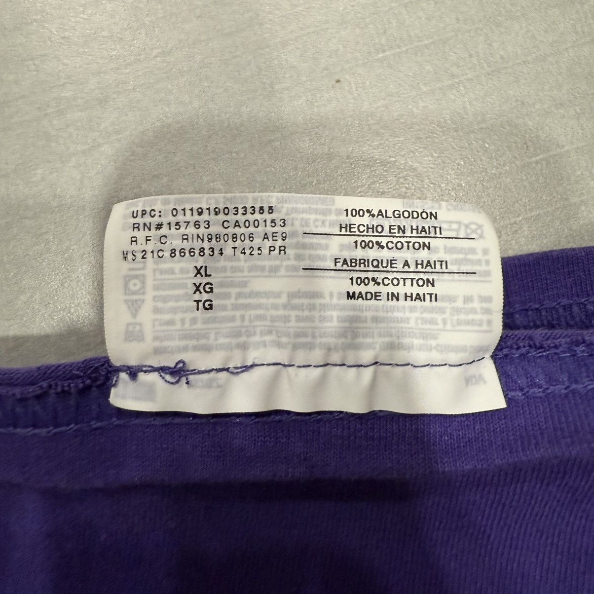 Off-White Off White Virgil Abloh Gymnastics Purple T Shirt XL Size US XL / EU 56 / 4 - 5 Thumbnail