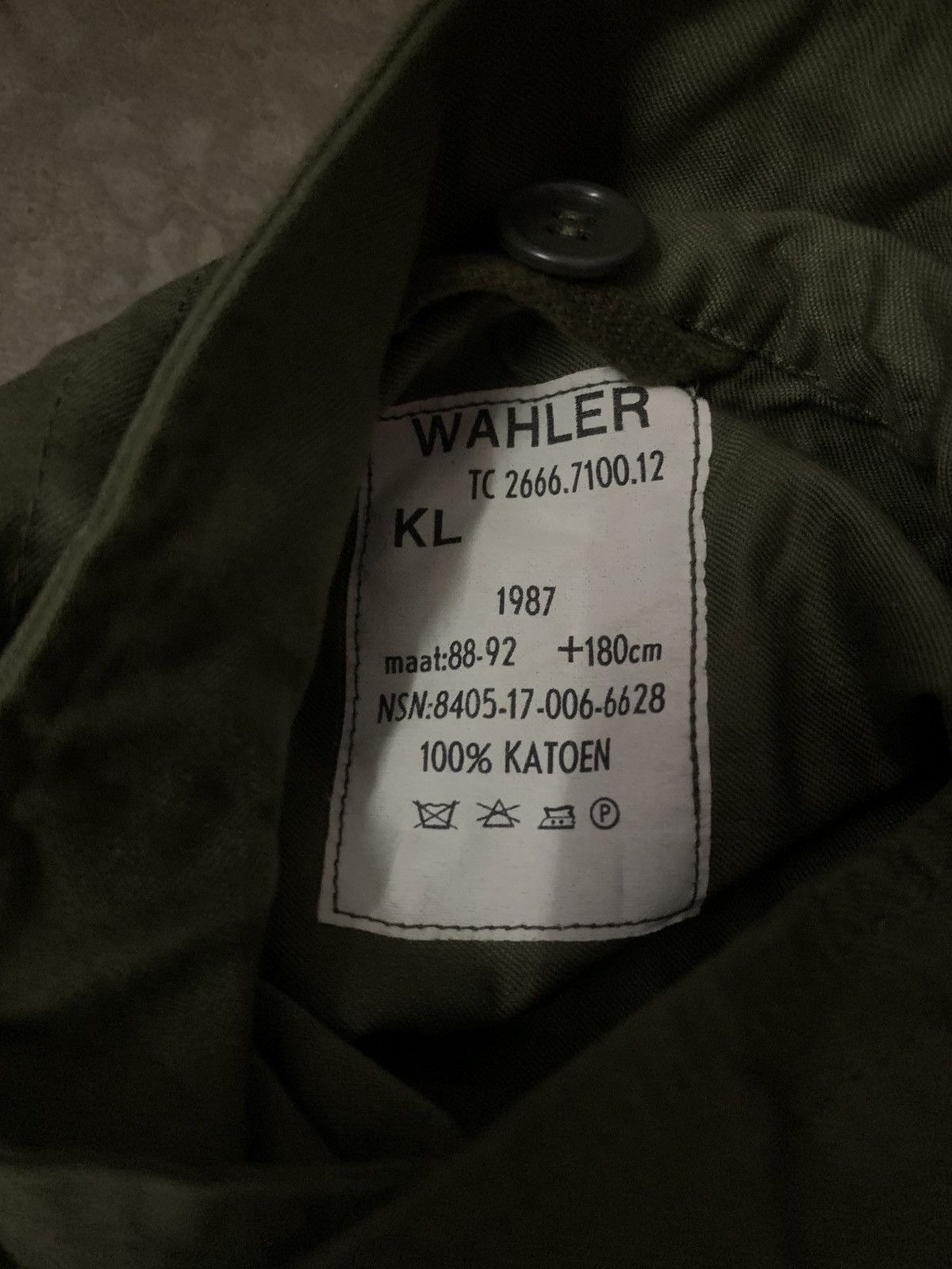 Vintage Vintage 1987 Wahler Germany WW2 Military Uniform Jacket Size US L / EU 52-54 / 3 - 5 Thumbnail