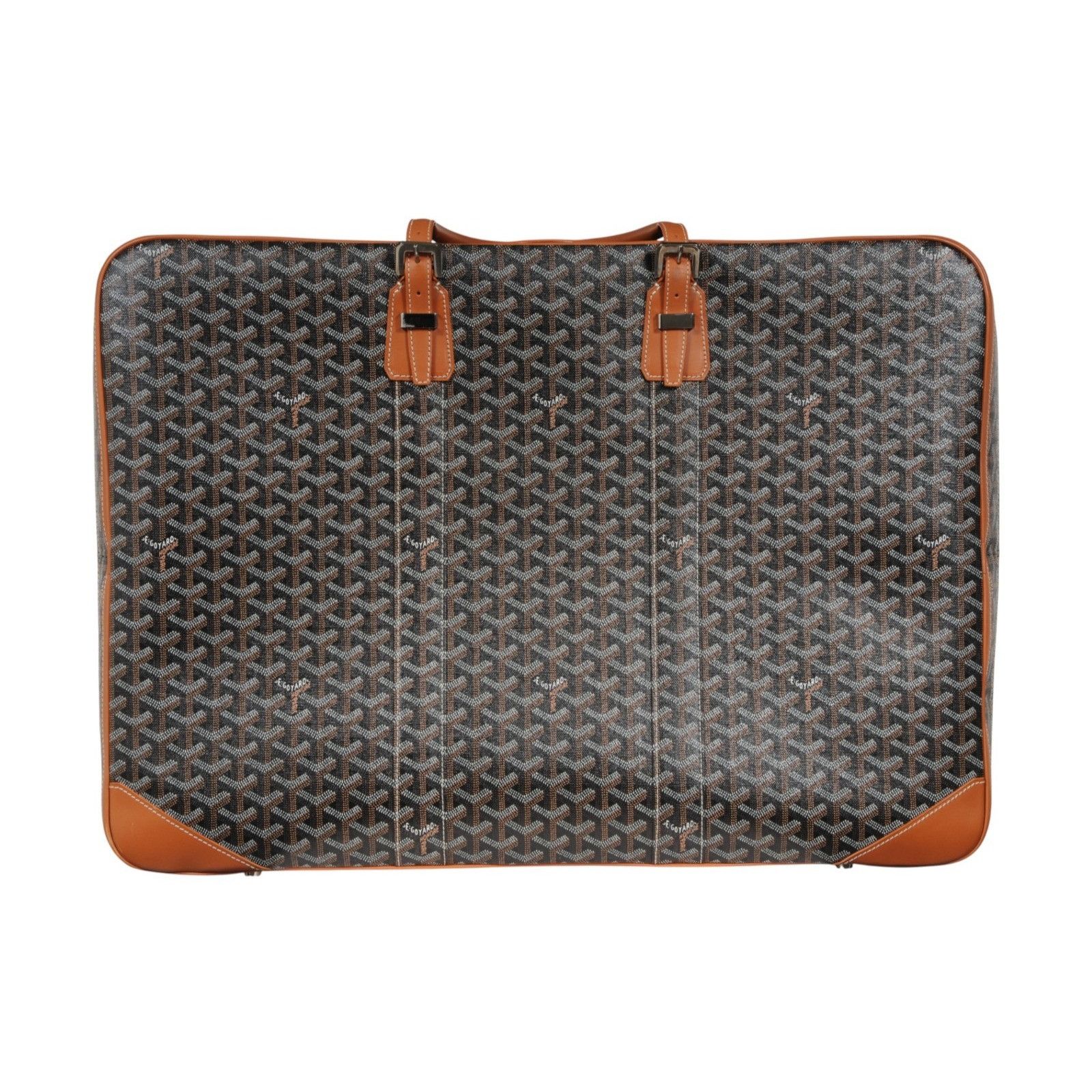 Goyard Brown Goyardine Canvas Leather Majordome 60 Travel Luggage Size ONE SIZE - 5 Thumbnail