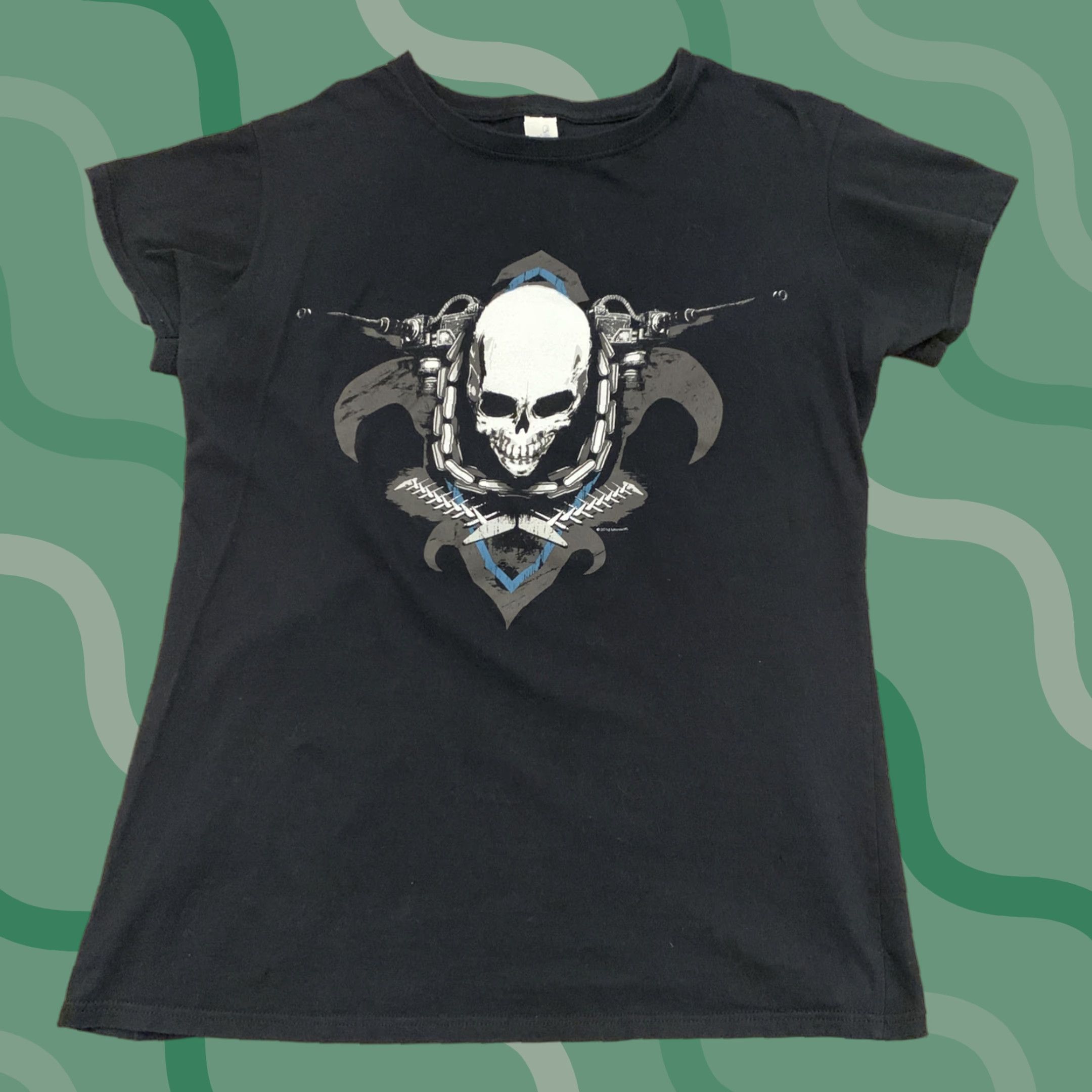 Vintage Microsoft T Shirt Womens Gears Of War 4 Size XL Black Gamer Size L / US 10 / IT 46 - 1 Thumbnail