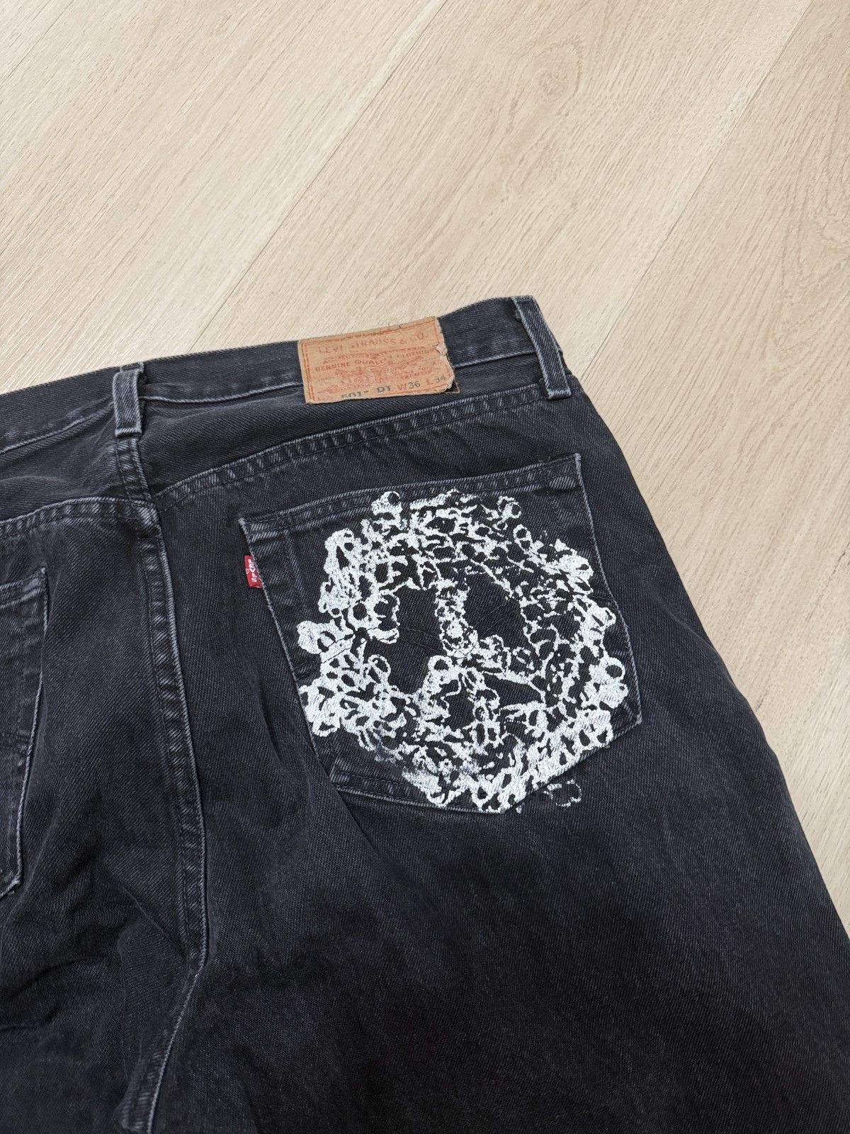 DENIM TEARS × Levi's Denim Tears Peace In My Pocket Jeans Size US 36 / EU 52 - 3 Thumbnail