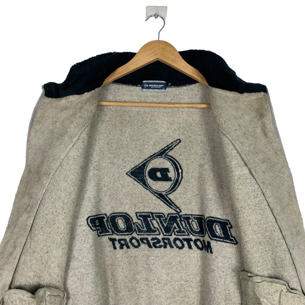 Dunlop DUNLOP MOTORSPORT Big Logo Fleece Bomber Jacket #1032-C46 Size US L / EU 52-54 / 3 - 13 Thumbnail