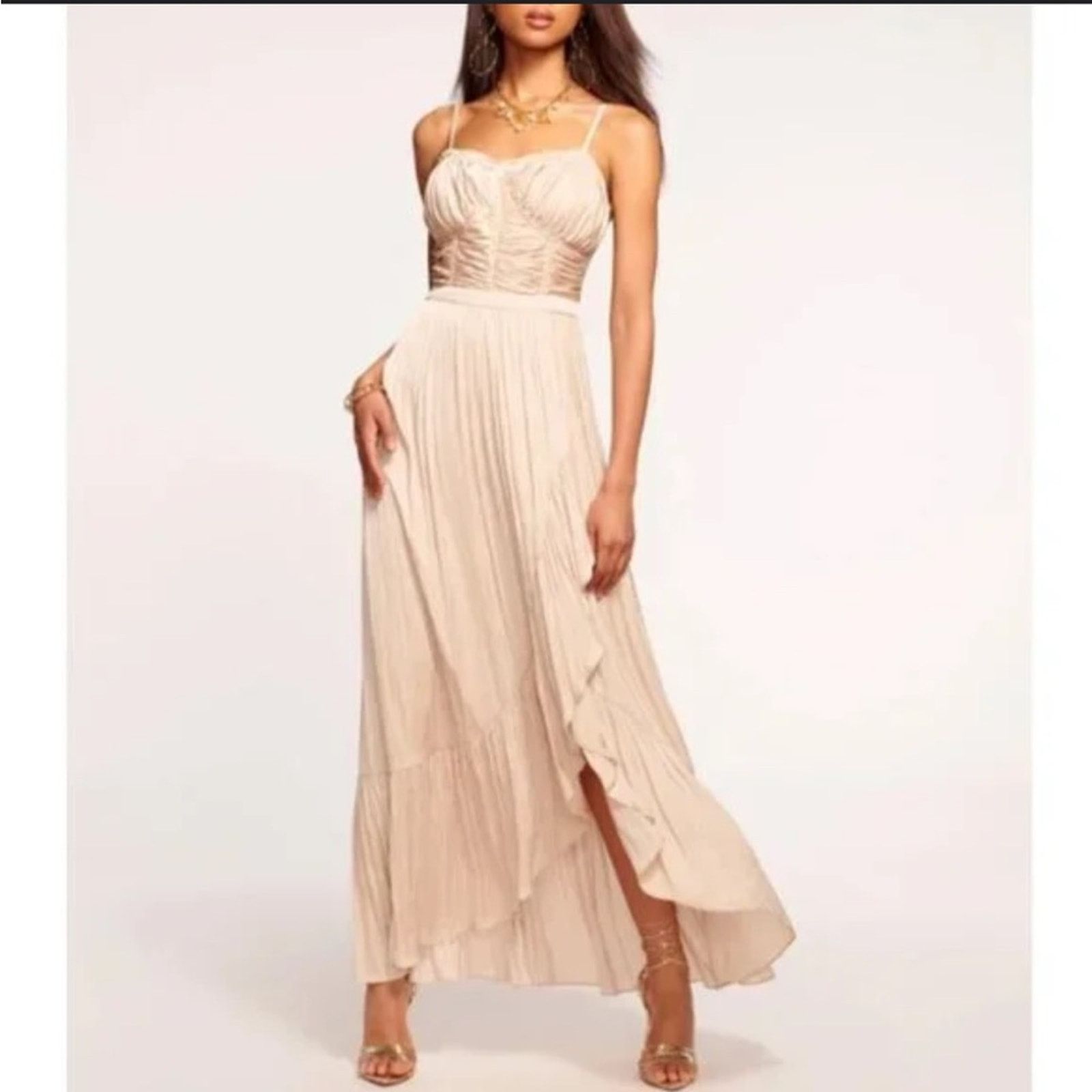 Ramy Brook NWT Ramy Brook $595 Pink Maxi Dress Size 4 Size S / US 4 / IT 40 - 5 Thumbnail
