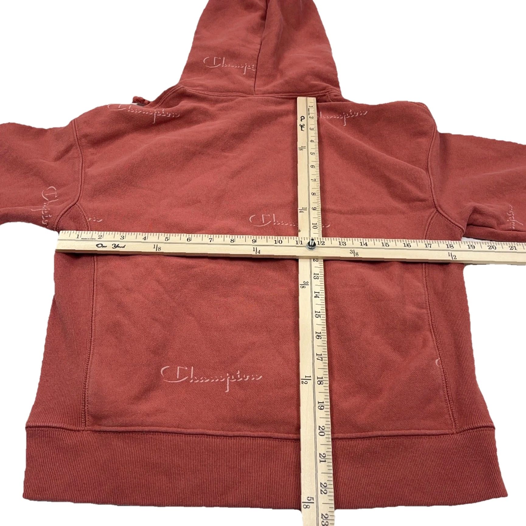 Champion Champion Hoodie Women Medium Pink Reverse Weave Sweatshirt Sweater Heavy Retro Womens Size M / US 6-8 / IT 42-44 - 7 Thumbnail