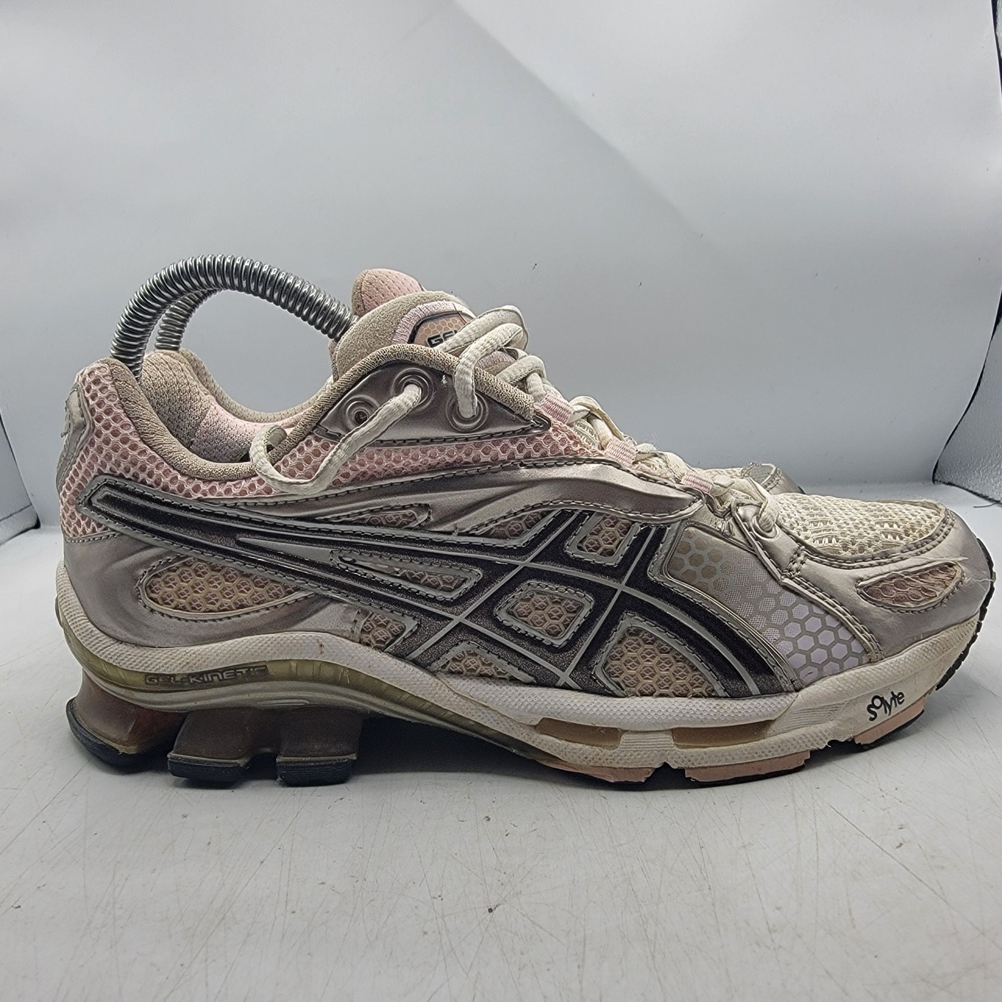 Asics Asics Gel Quantum Kinetic Womens 7.5 Silver Pink Sneaker Sho Size US 7.5 / IT 37.5 - 13 Thumbnail