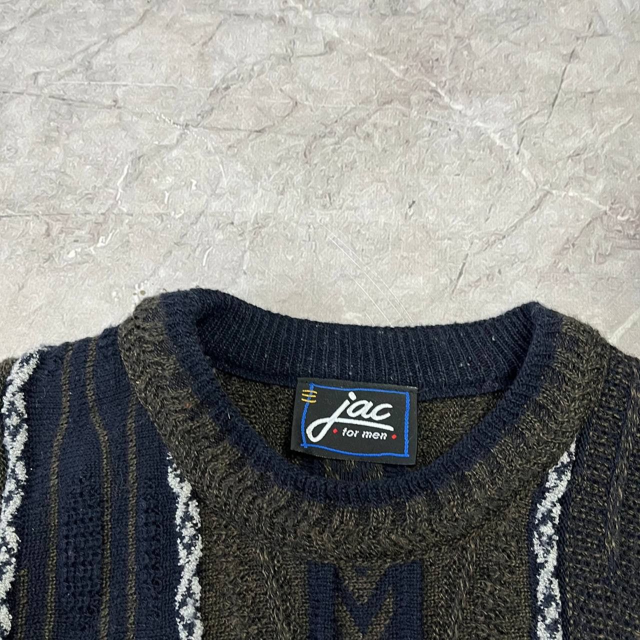 Japanese Brand Wool Knit Sweater 3D Multicolor Coogi Style Mens Size 58 Size US XL / EU 56 / 4 - 12 Thumbnail