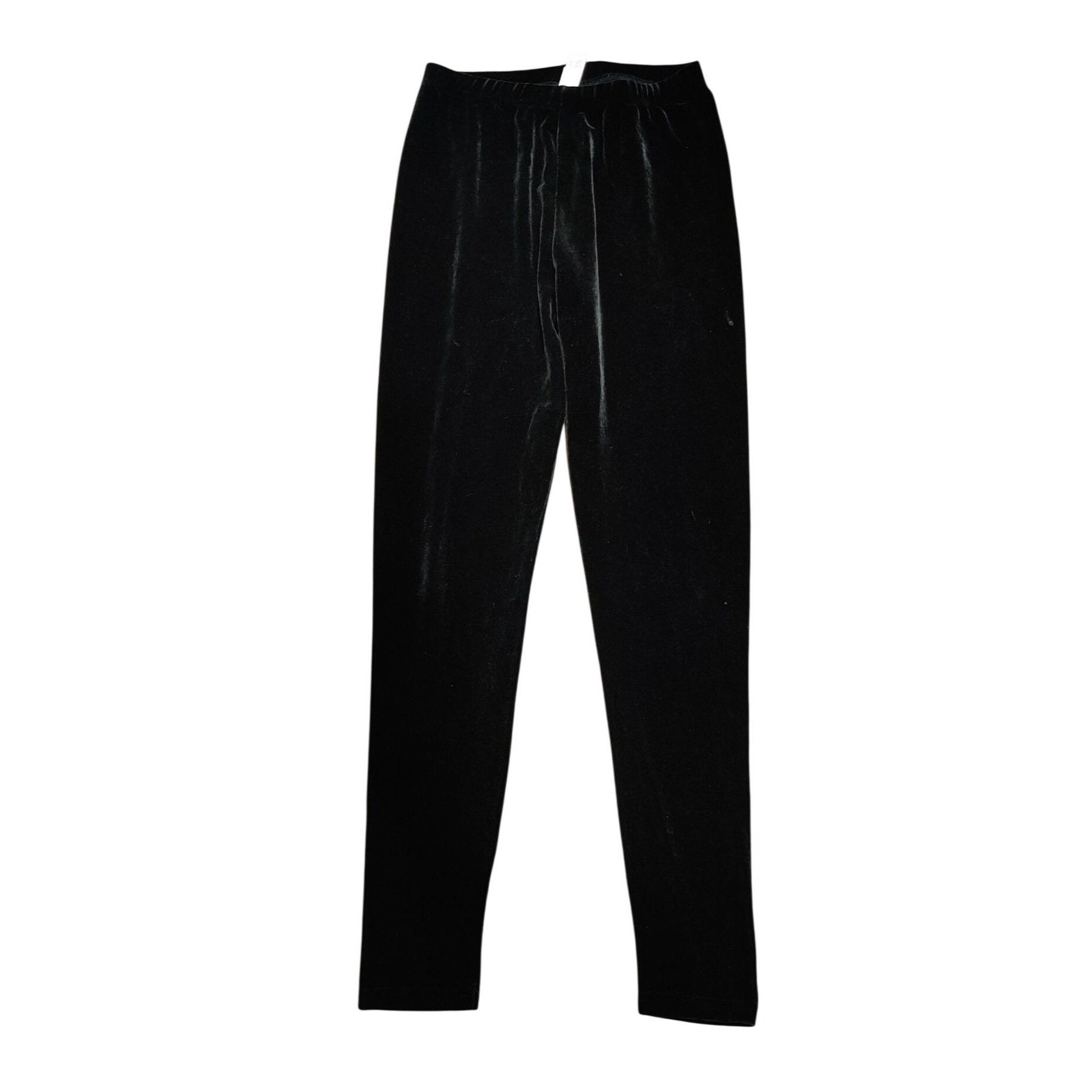 Victoria's Secret Victorias Secret M Black Velour Leggings Y2K Lounge Glam Vin Size 24" / US 00 / IT 34 - 1 Thumbnail