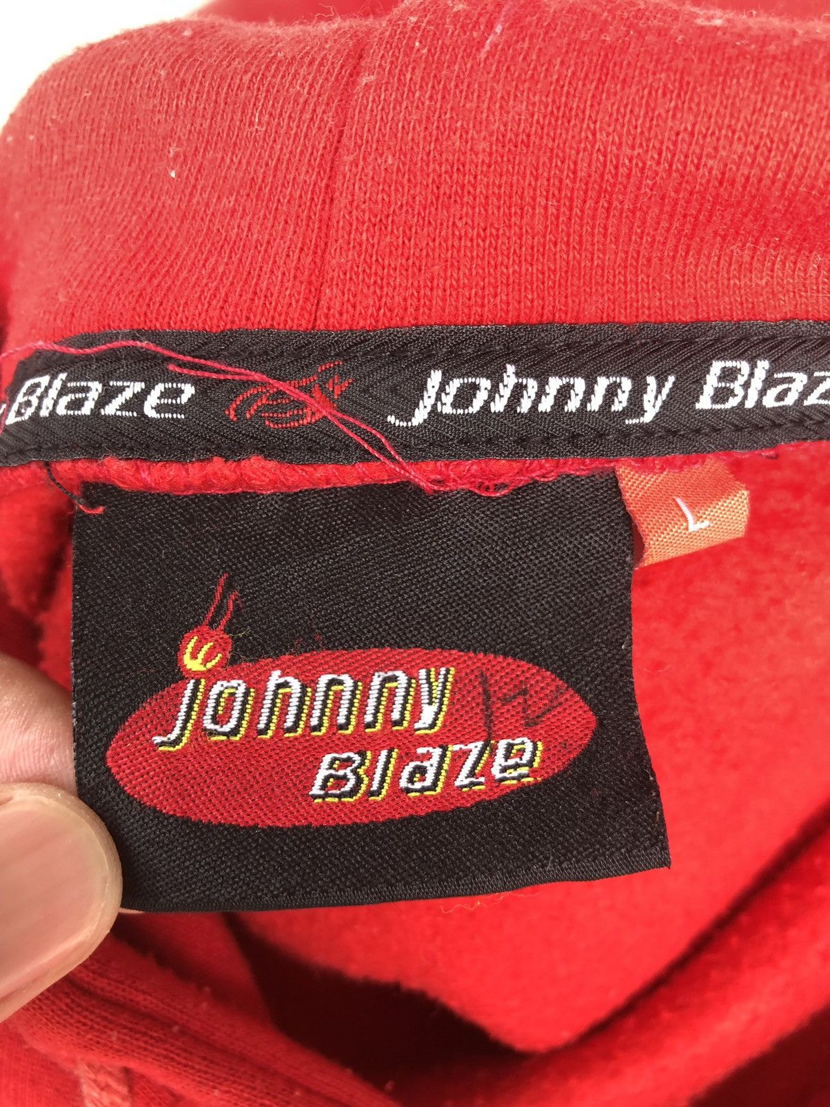 Vintage Johnny Blaze Embroidered Swearshirt Hoodie Size US L / EU 52-54 / 3 - 14 Thumbnail